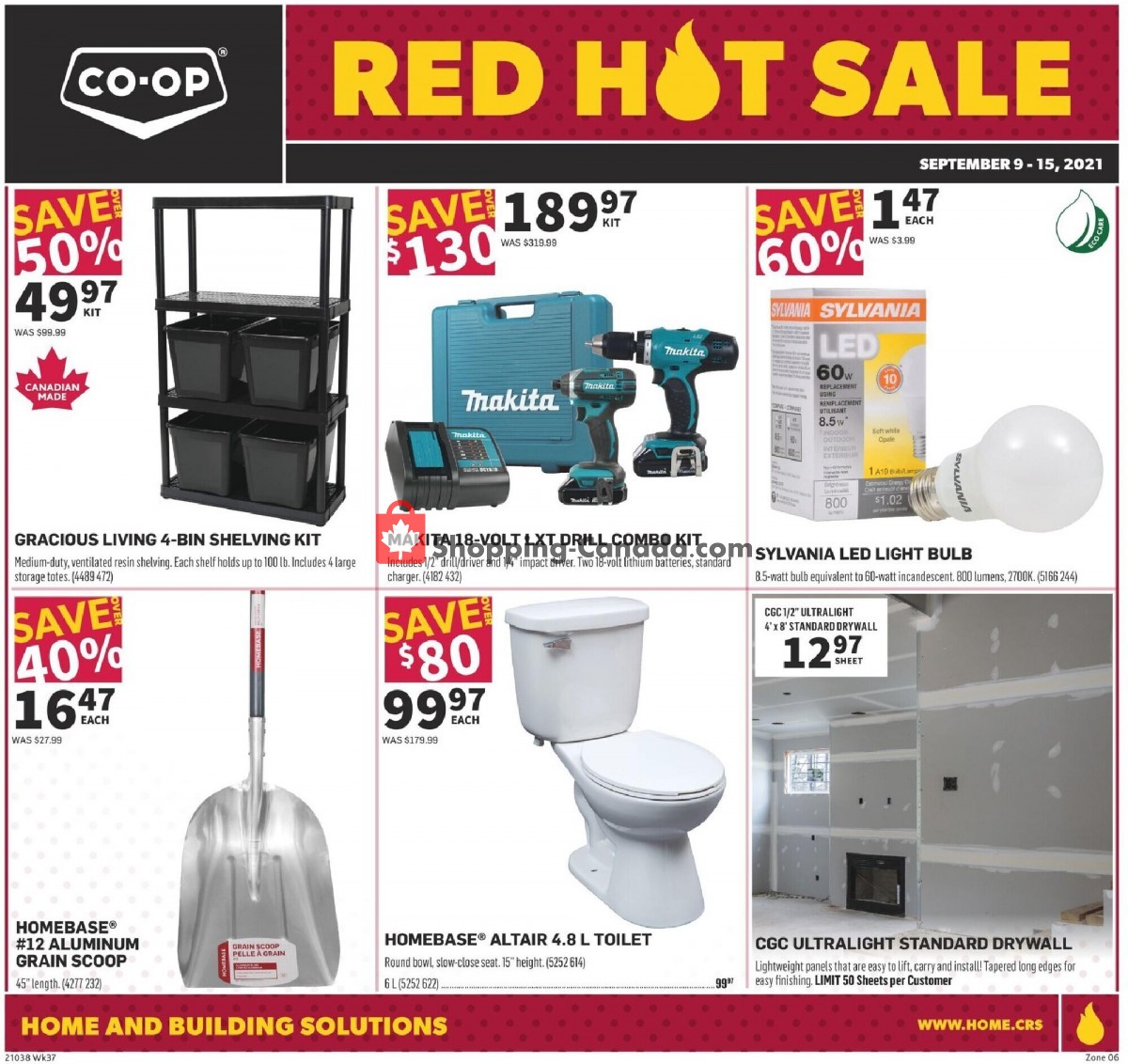 Co-op flyer from Thursday September 9, 2021 to Wednesday September 15, 2021 - page 1