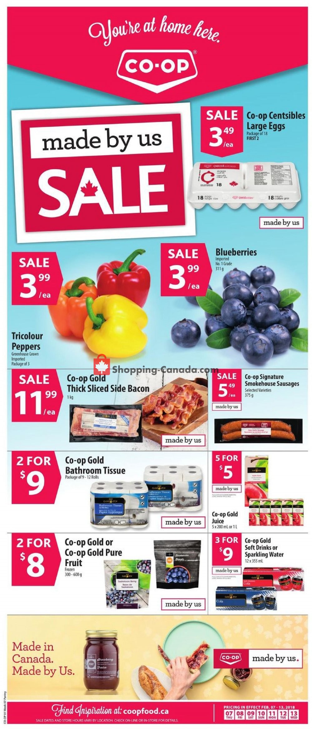Coop Canada, flyer (Made By Us Sale MB) February 7 February 13