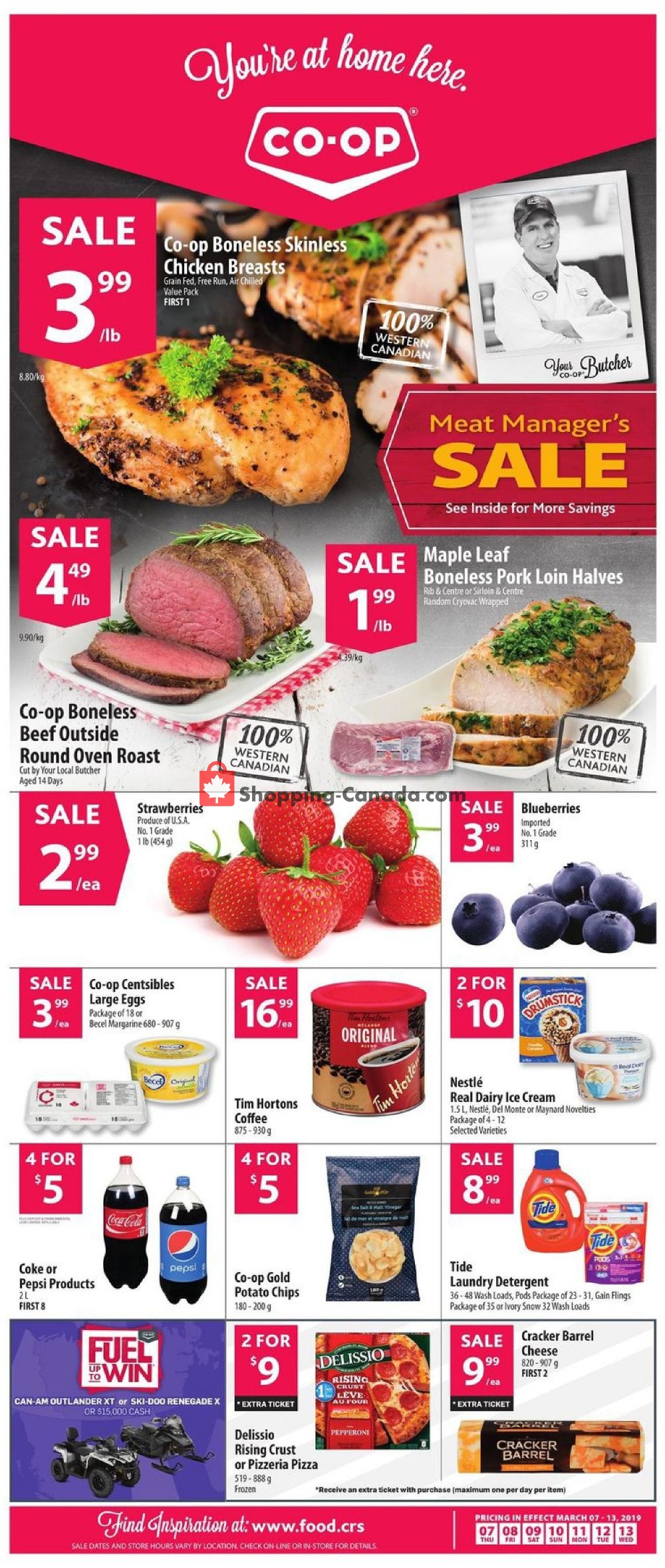 Co-op flyer from Thursday March 7, 2019 to Wednesday March 13, 2019 - page 1