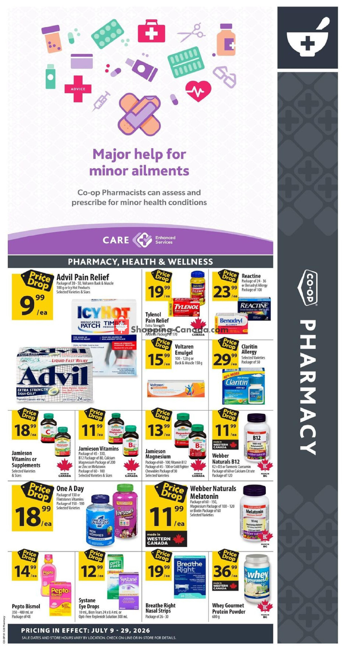 Co-op flyer from Thursday July 9, 2026 to Wednesday July 29, 2026 - page 1