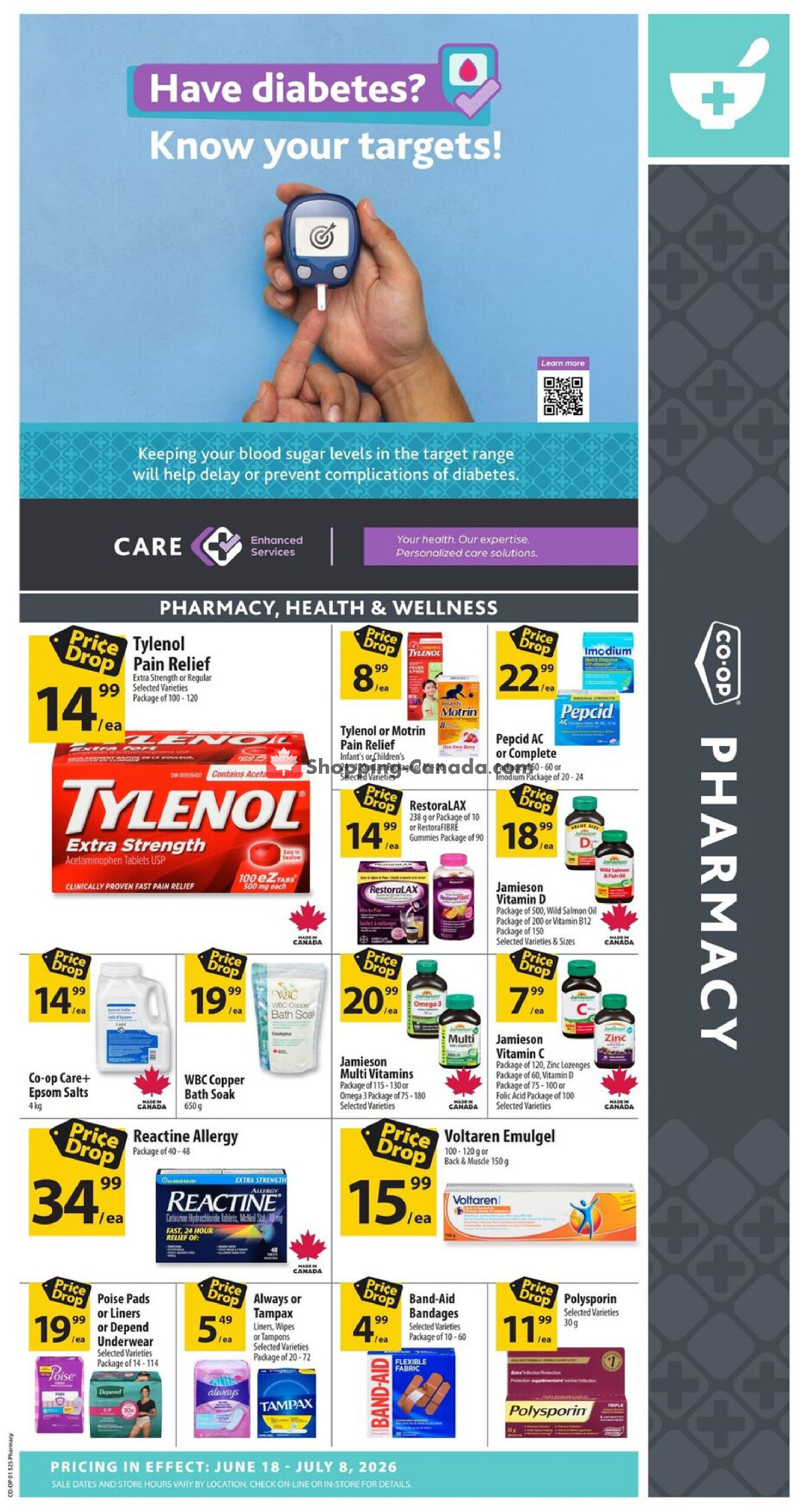 Co-op flyer from Thursday June 18, 2026 to Wednesday July 8, 2026 - page 1