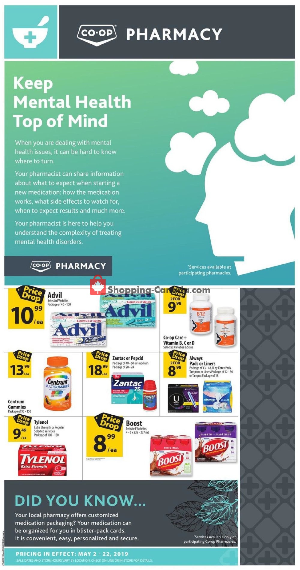 Co-op flyer from Thursday May 2, 2019 to Wednesday May 22, 2019 - page 1