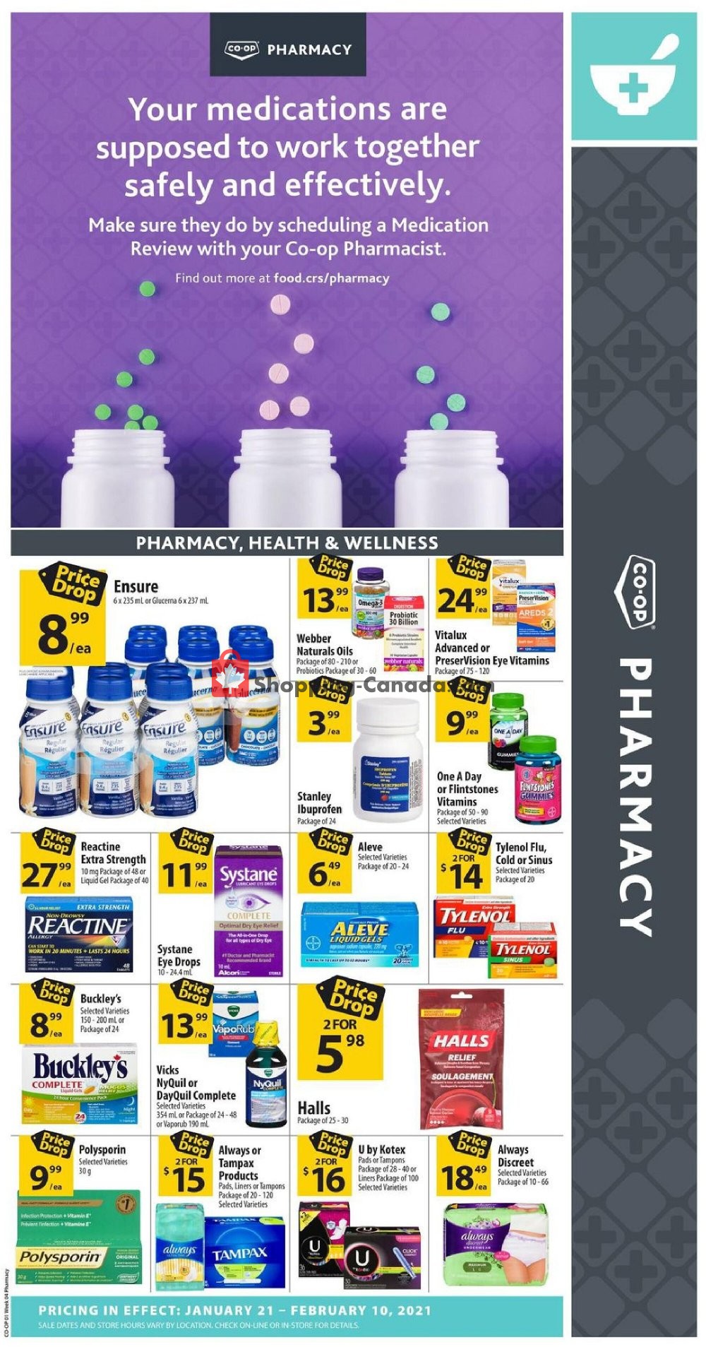 Co-op flyer from Thursday January 21, 2021 to Wednesday February 10, 2021 - page 1
