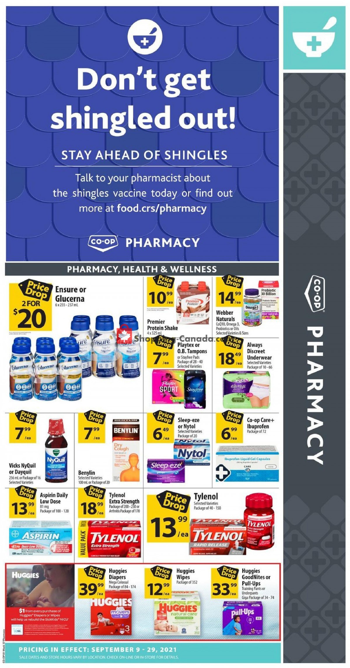 Co-op flyer from Thursday September 9, 2021 to Wednesday September 29, 2021 - page 1