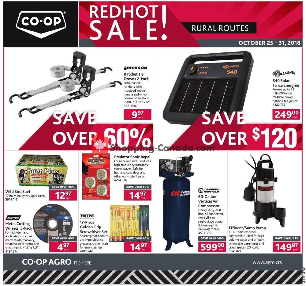 Co-op flyer from Thursday October 25, 2018 to Wednesday October 31, 2018 - page 1