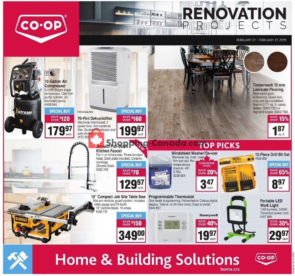 Co-op flyer from Thursday February 21, 2019 to Wednesday February 27, 2019 - page 1