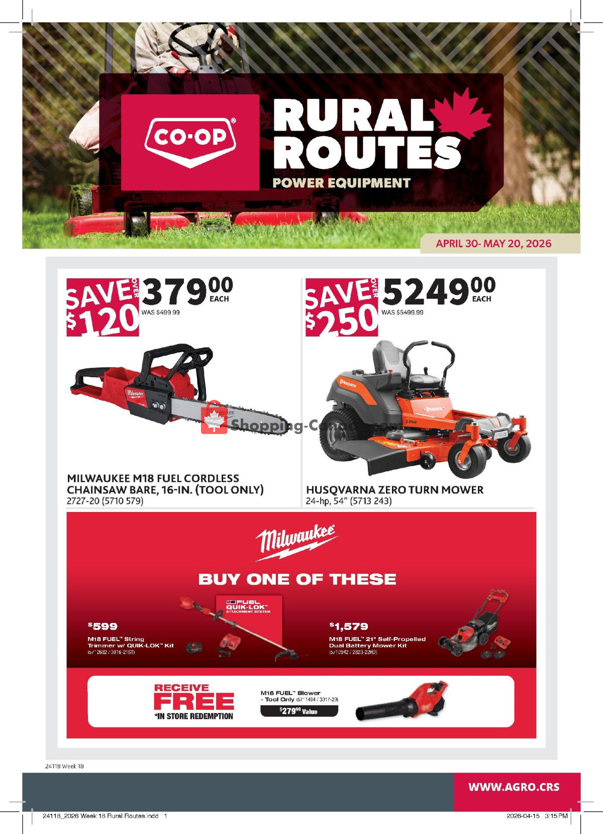 Co-op flyer from Thursday April 30, 2026 to Wednesday May 20, 2026 - page 1