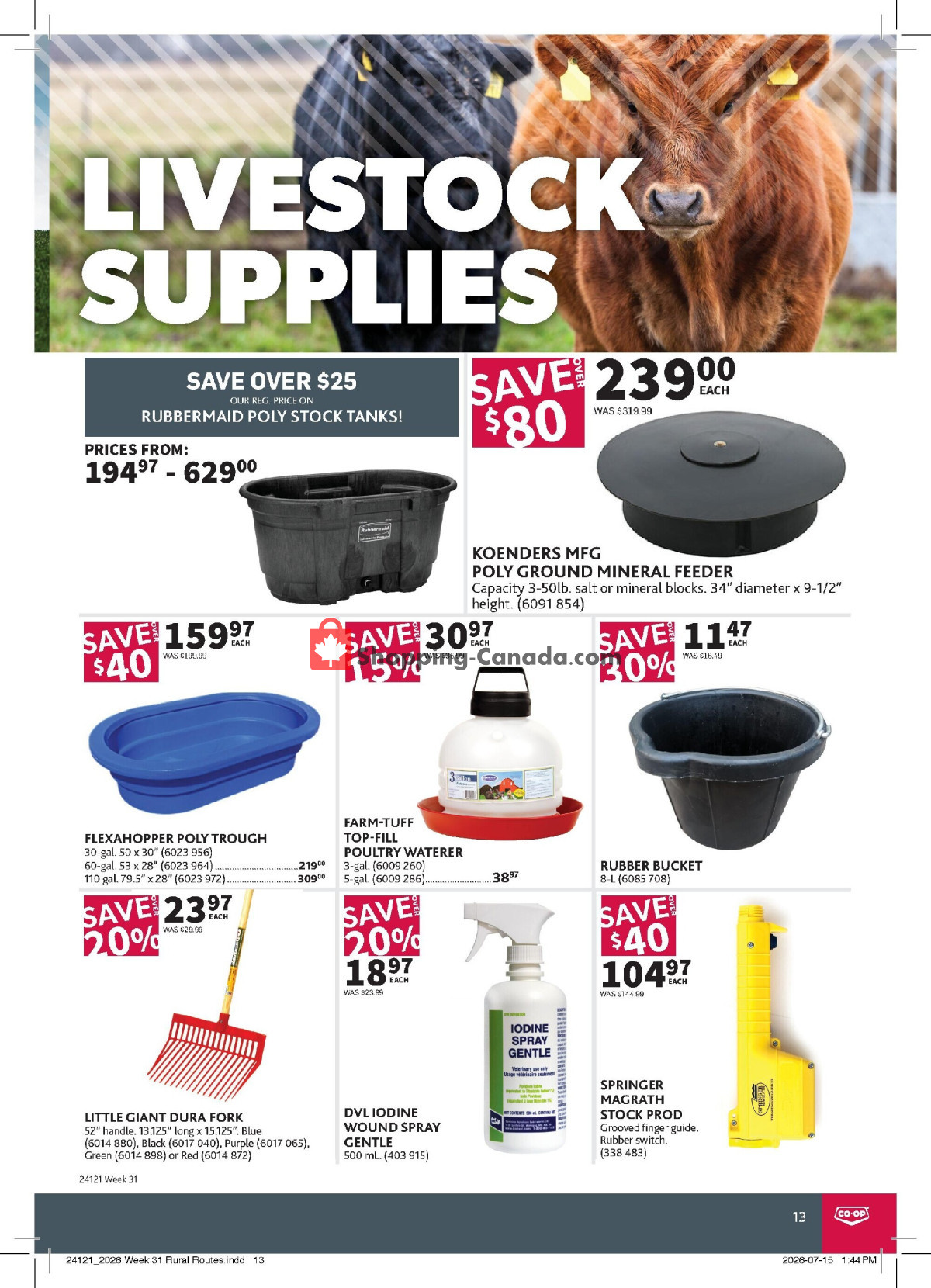 Co-op flyer from Thursday July 30, 2026 to Wednesday August 19, 2026 - page 13