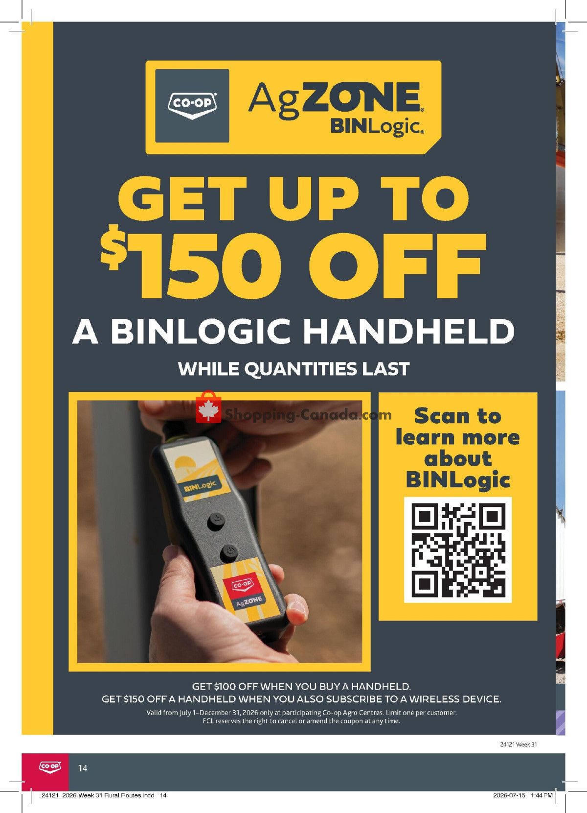 Co-op flyer from Thursday July 30, 2026 to Wednesday August 19, 2026 - page 14
