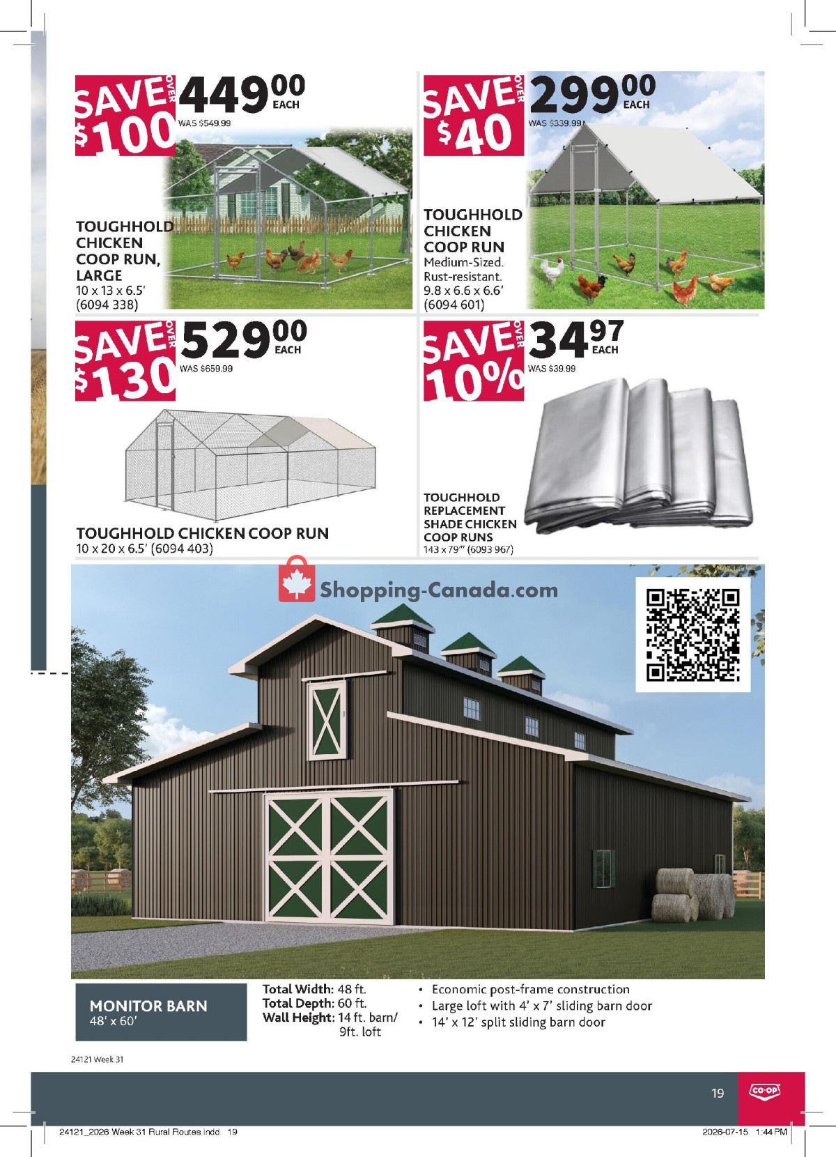 Co-op flyer from Thursday July 30, 2026 to Wednesday August 19, 2026 - page 19