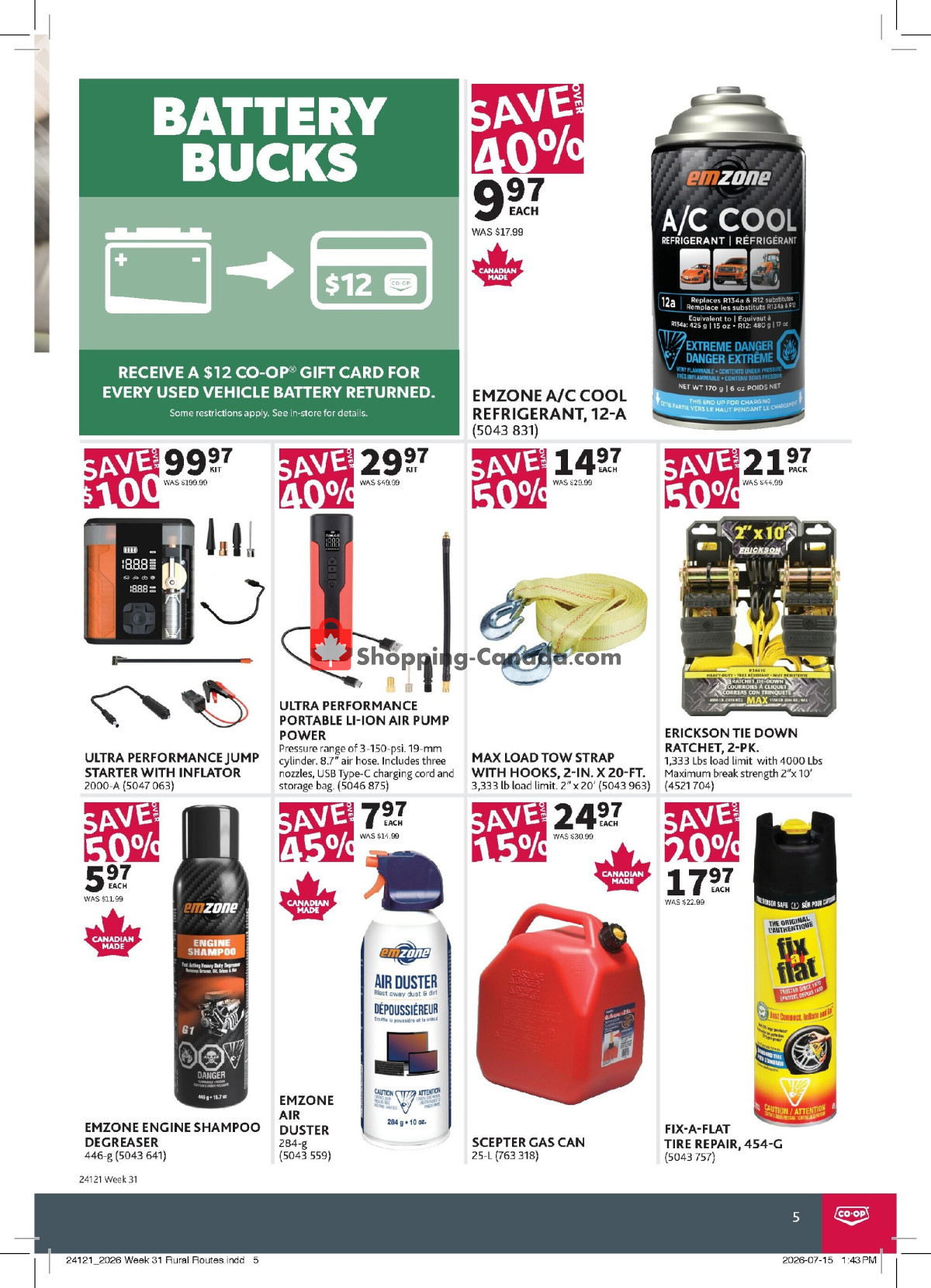 Co-op flyer from Thursday July 30, 2026 to Wednesday August 19, 2026 - page 5