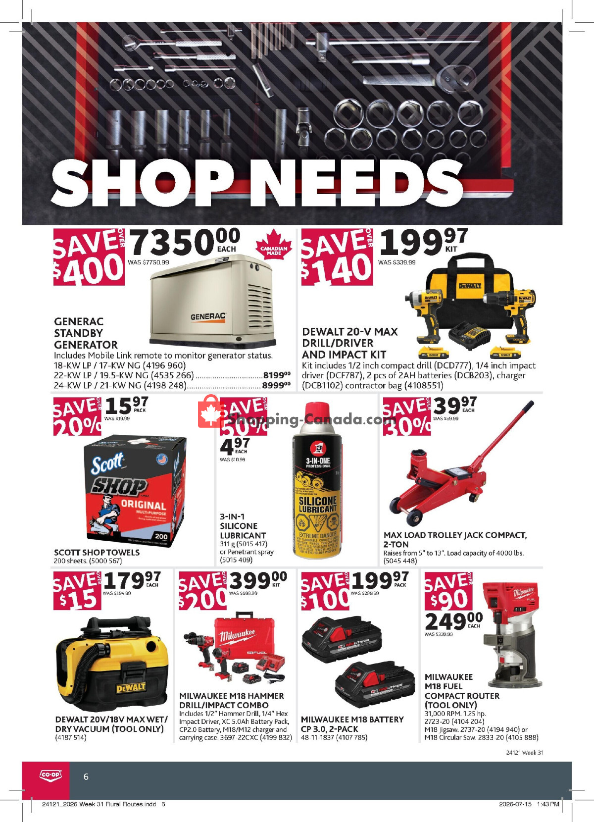 Co-op flyer from Thursday July 30, 2026 to Wednesday August 19, 2026 - page 6