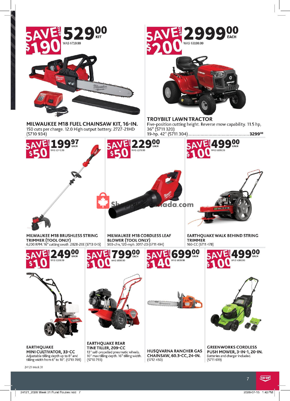 Co-op flyer from Thursday July 30, 2026 to Wednesday August 19, 2026 - page 7