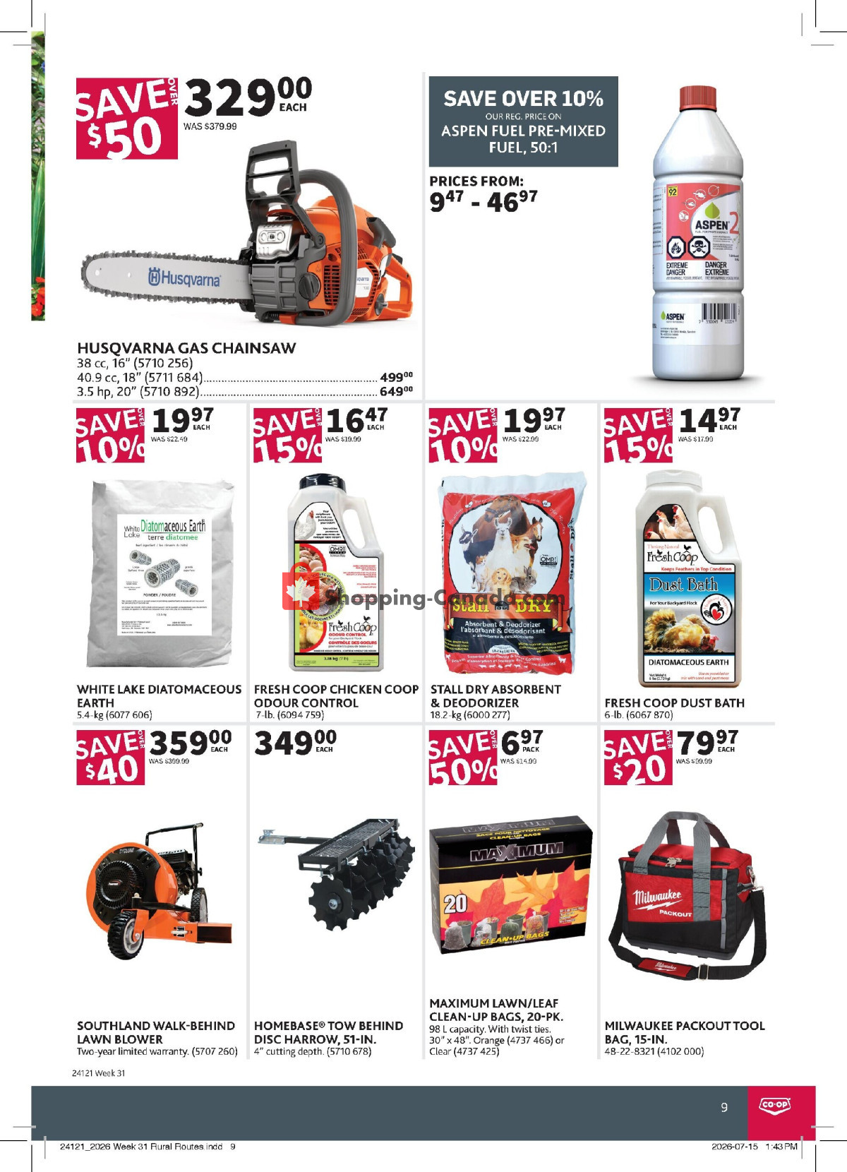 Co-op flyer from Thursday July 30, 2026 to Wednesday August 19, 2026 - page 9