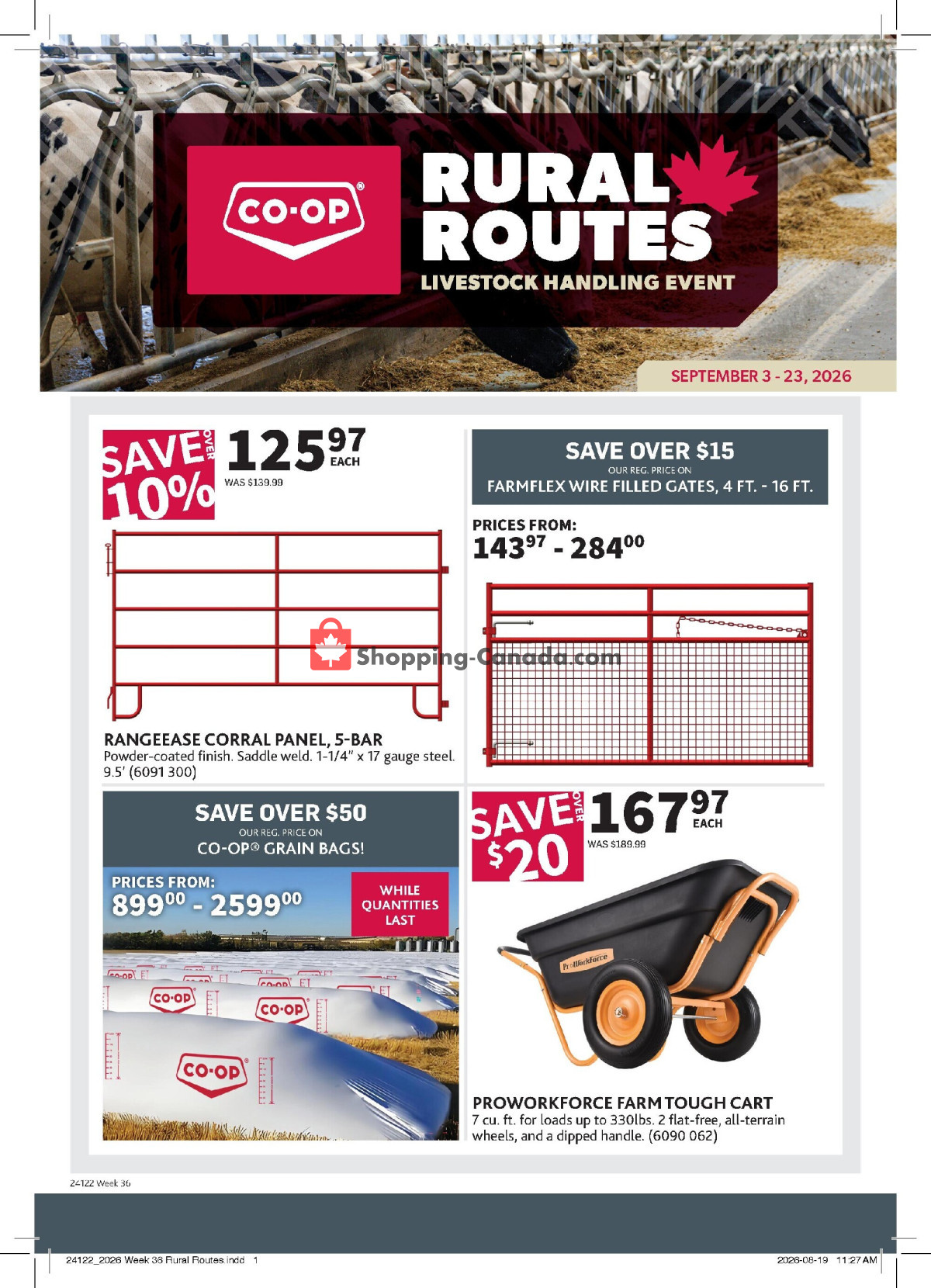 Co-op flyer from Thursday September 3, 2026 to Wednesday September 23, 2026 - page 1