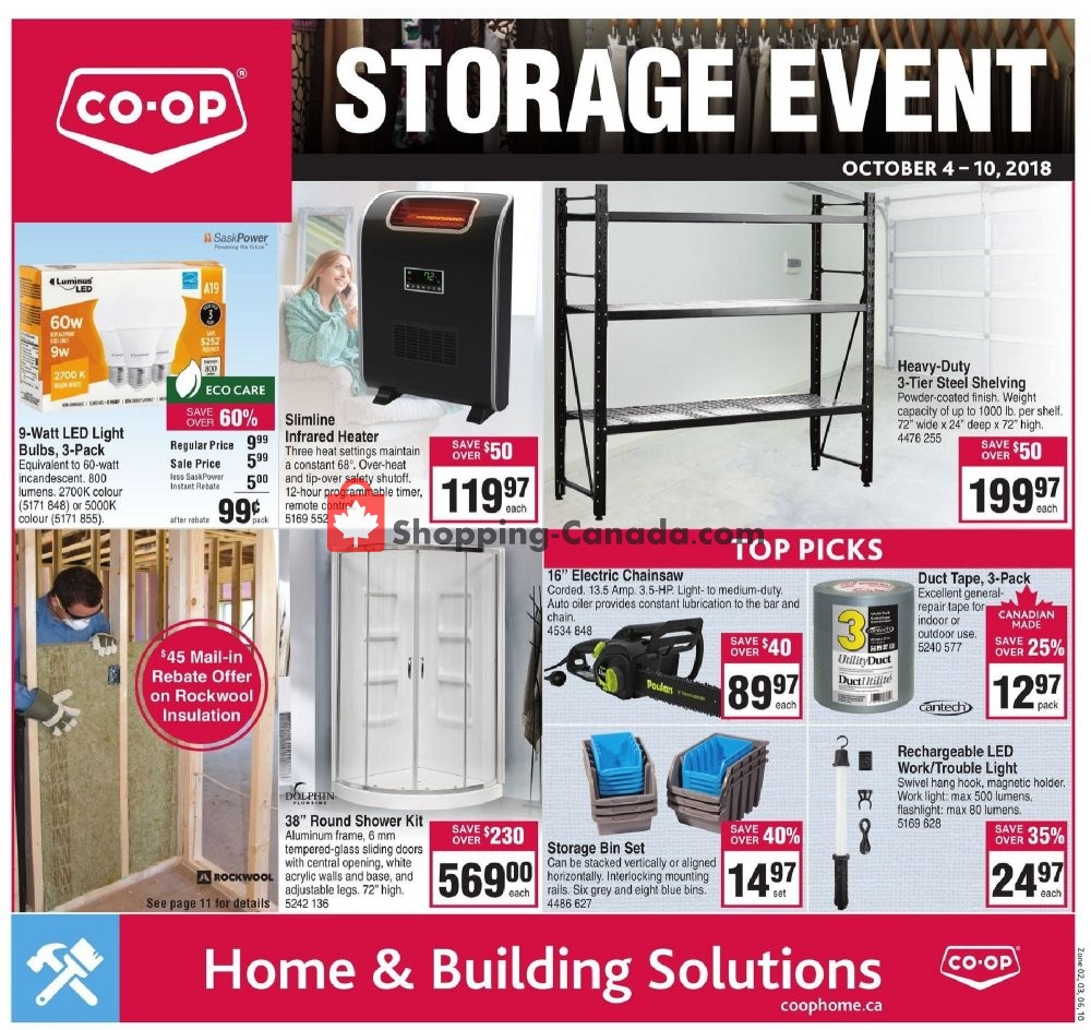 Co-op flyer from Thursday October 4, 2018 to Wednesday October 10, 2018 - page 1