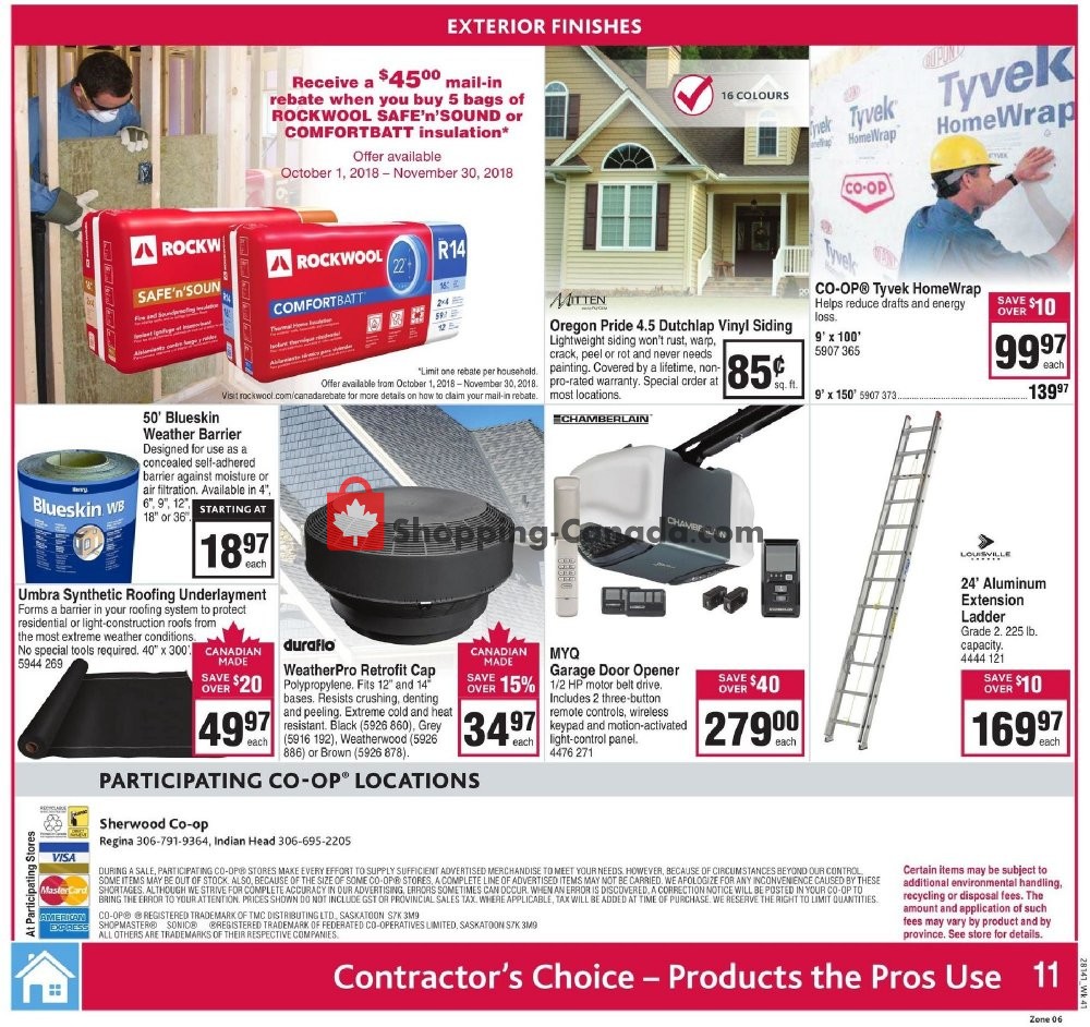 Co-op flyer from Thursday October 4, 2018 to Wednesday October 10, 2018 - page 11