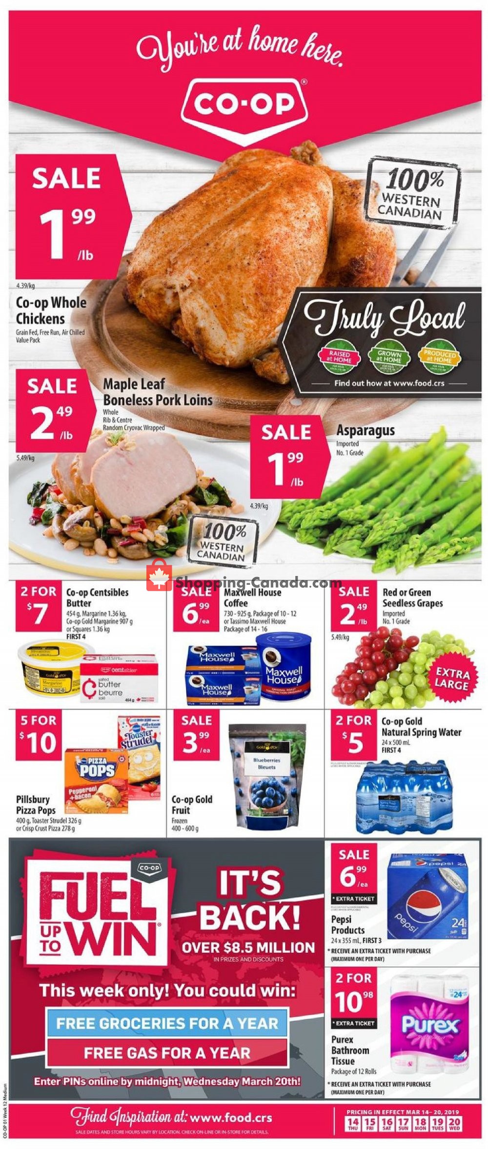 Co-op flyer from Thursday March 14, 2019 to Wednesday March 20, 2019 - page 1