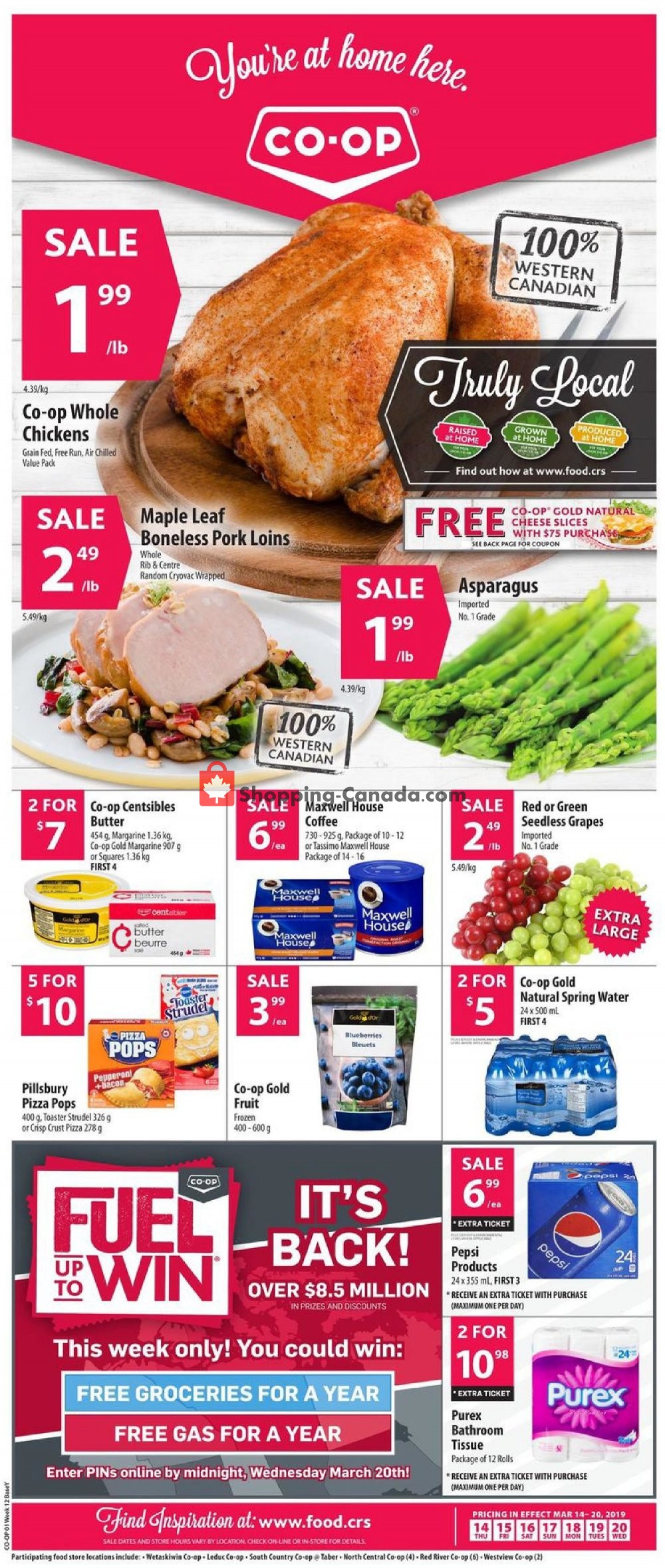 Co-op flyer from Thursday March 14, 2019 to Wednesday March 20, 2019 - page 1
