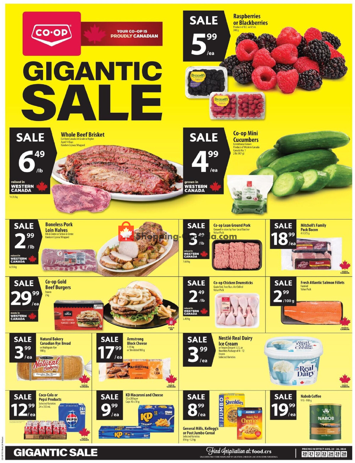 Co-op flyer from Thursday August 20, 2026 to Wednesday August 26, 2026 - page 1