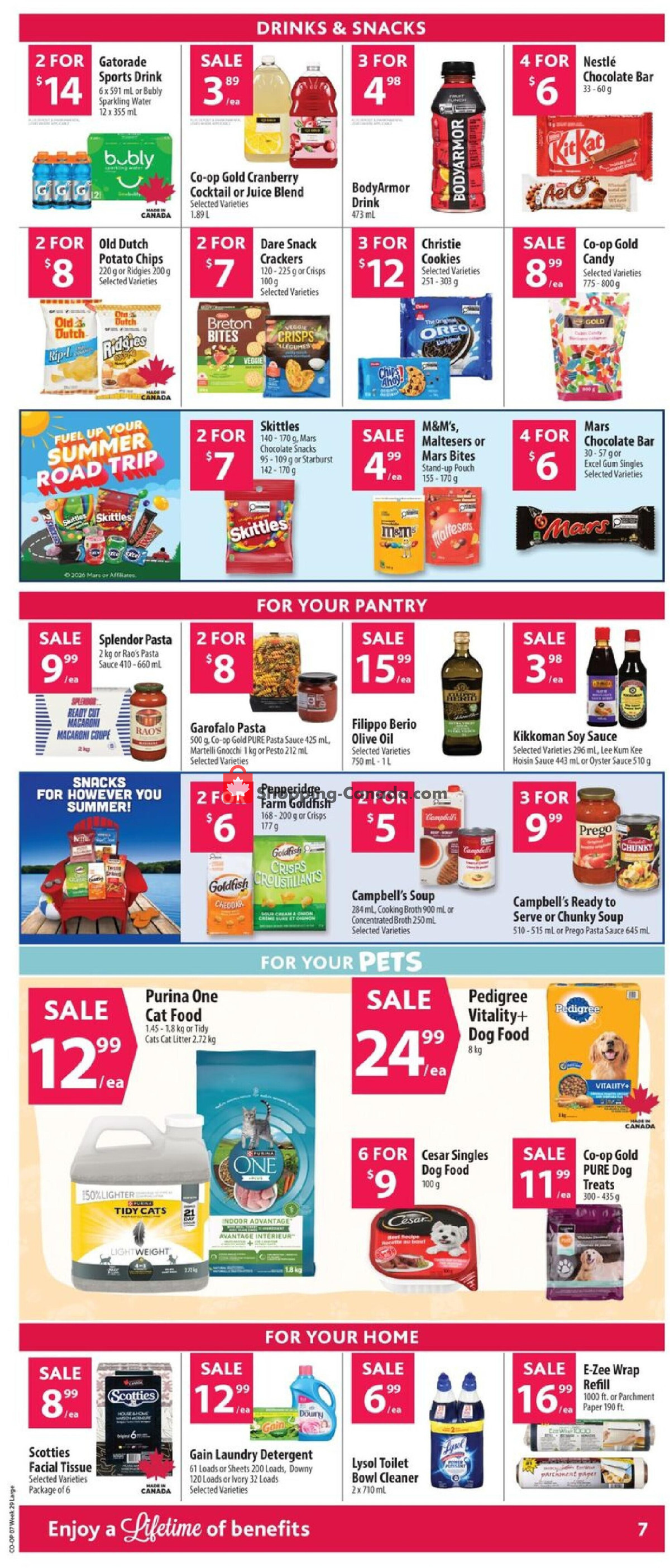 Co-op flyer from Thursday July 16, 2026 to Wednesday July 22, 2026 - page 13