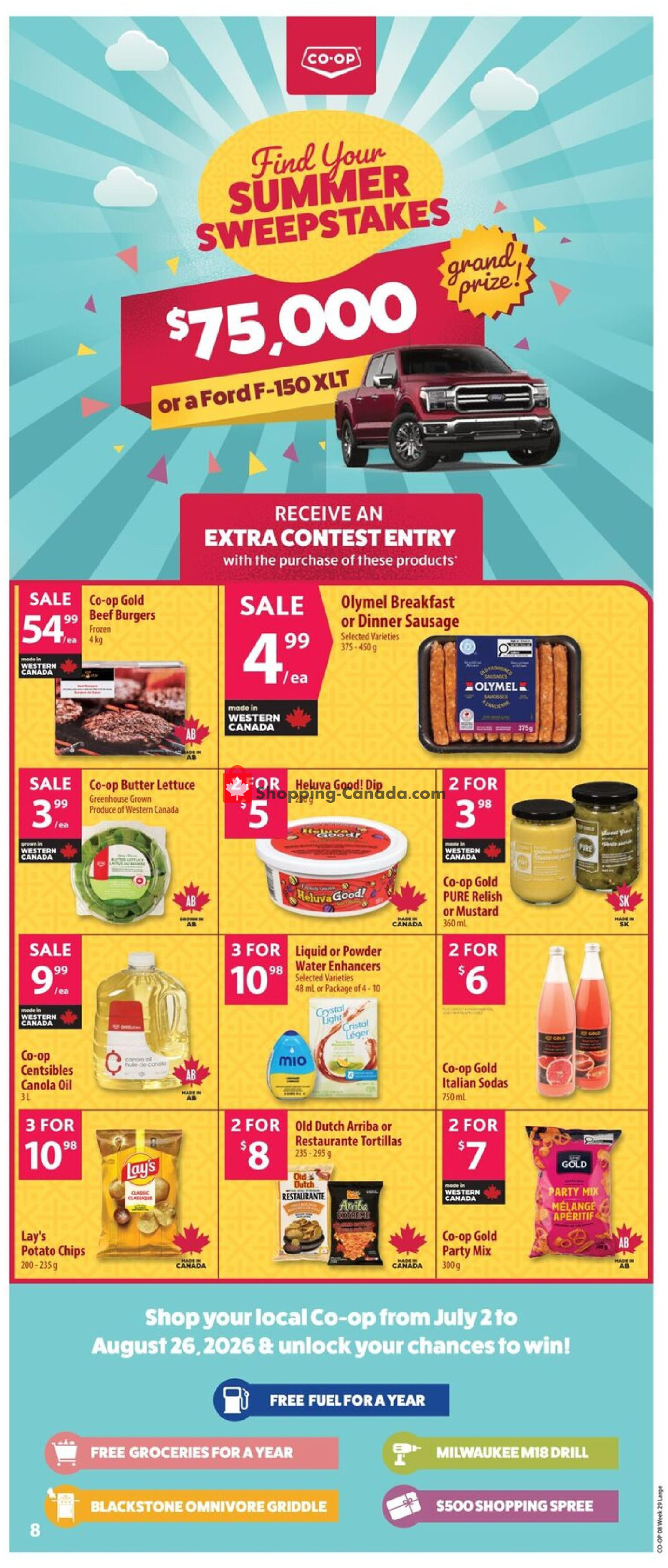 Co-op flyer from Thursday July 16, 2026 to Wednesday July 22, 2026 - page 14