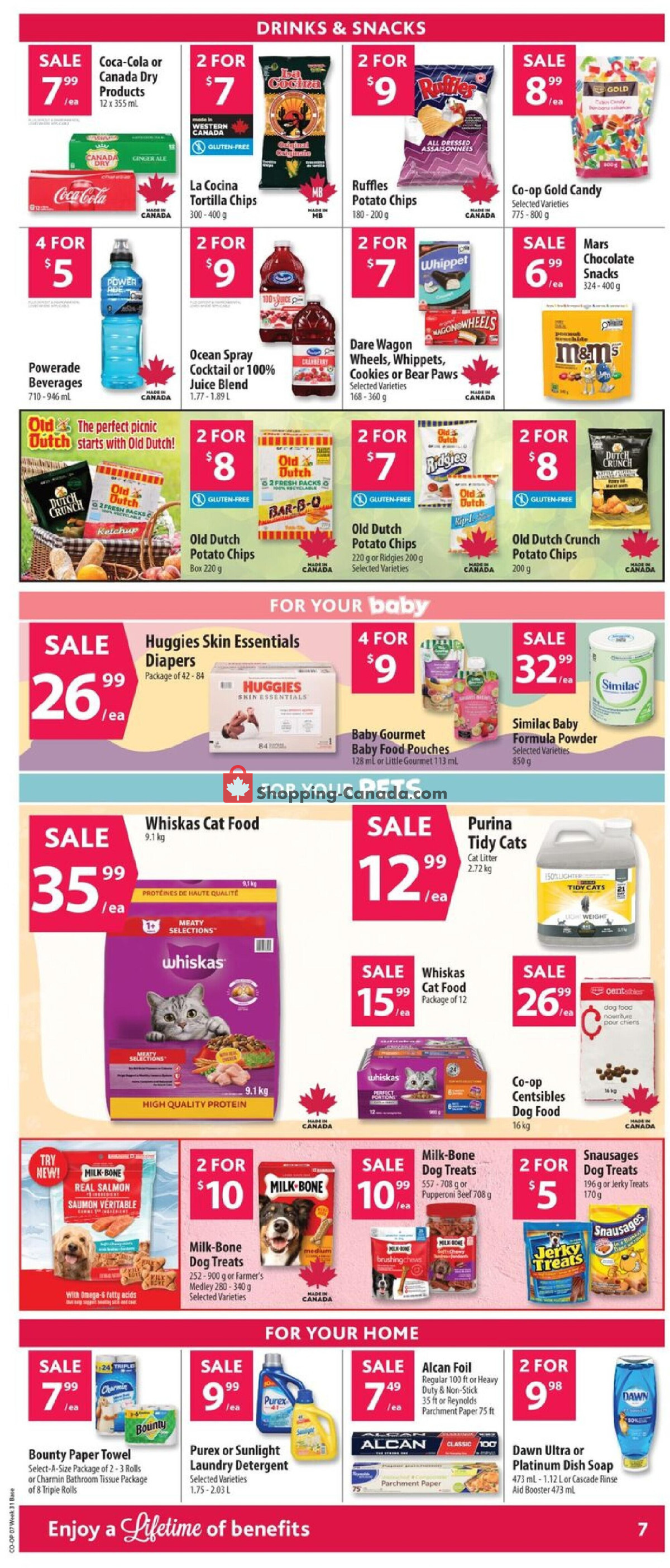 Co-op flyer from Thursday July 30, 2026 to Wednesday August 5, 2026 - page 13