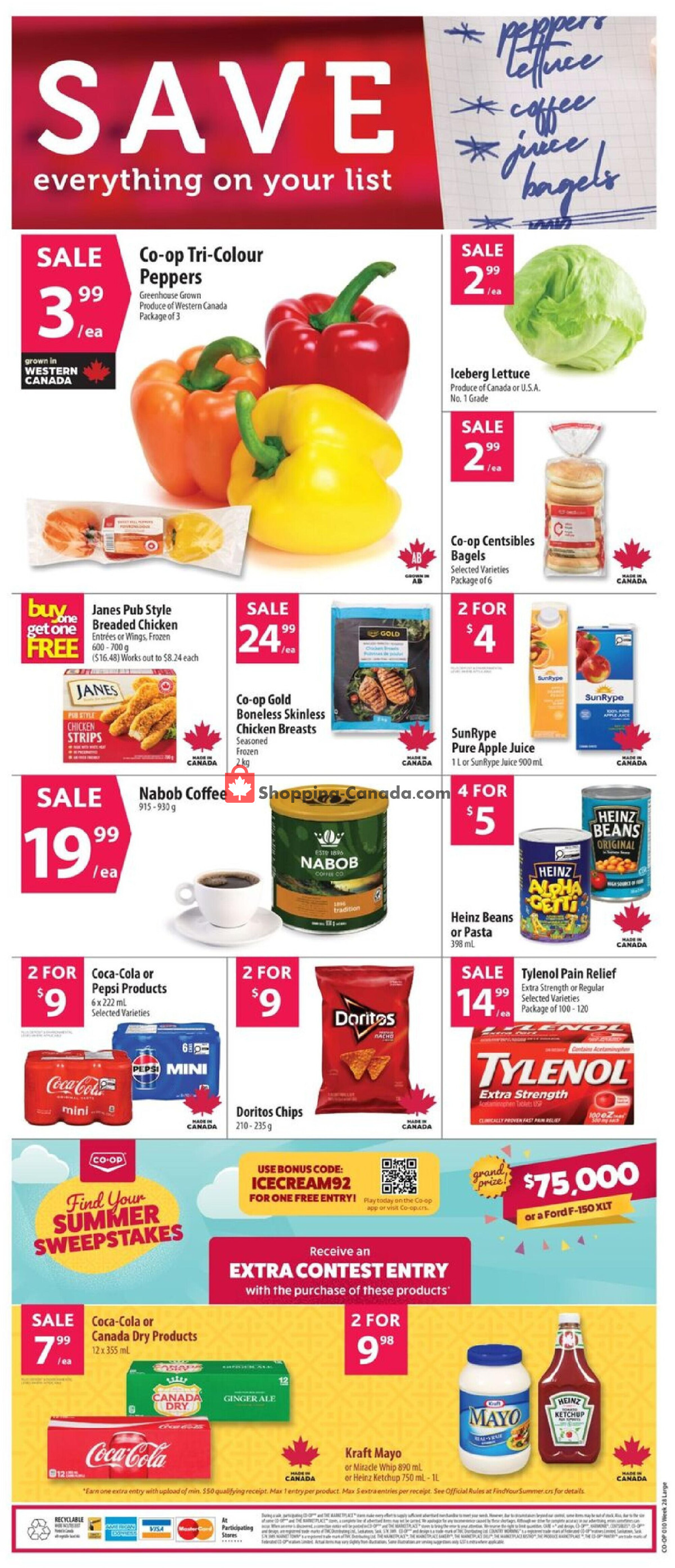 Co-op flyer from Thursday July 9, 2026 to Wednesday July 15, 2026 - page 2