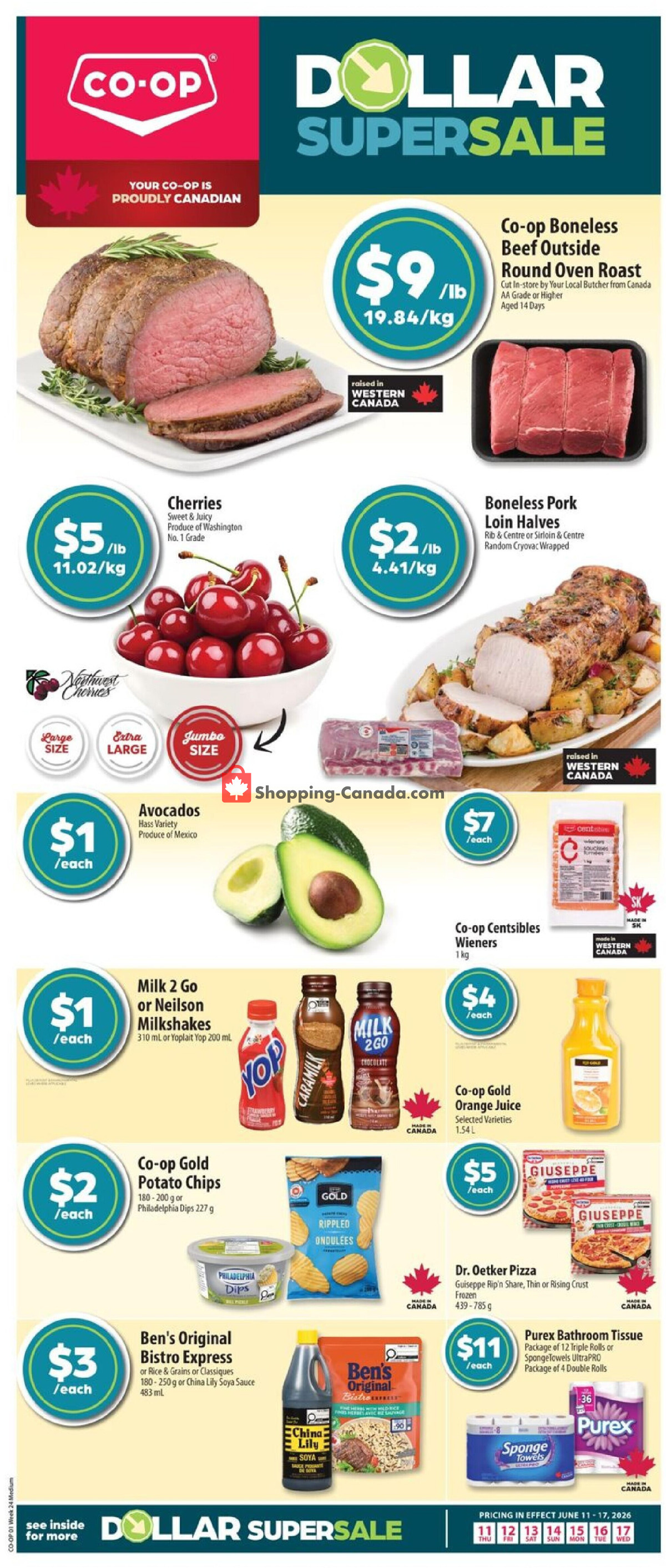 Co-op flyer from Thursday June 11, 2026 to Wednesday June 17, 2026 - page 1