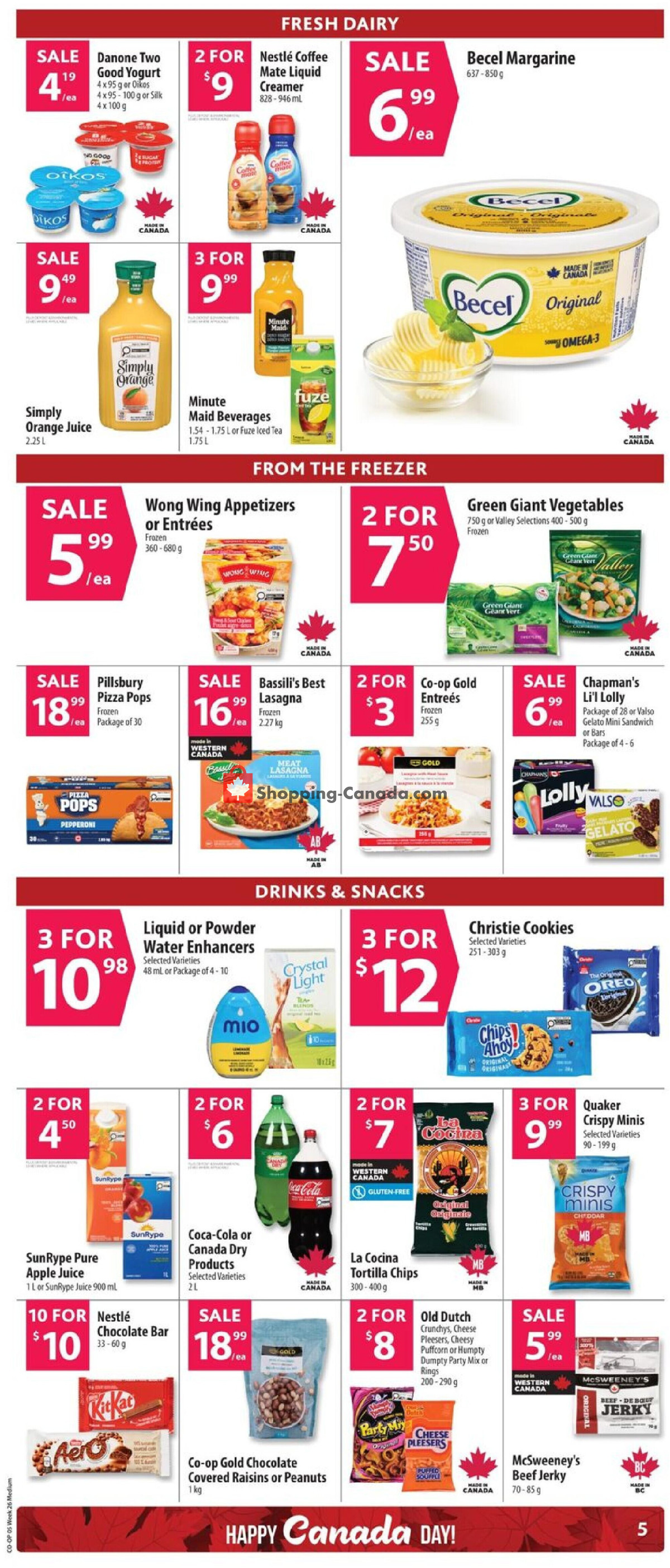 Co-op flyer from Thursday June 25, 2026 to Wednesday July 1, 2026 - page 9