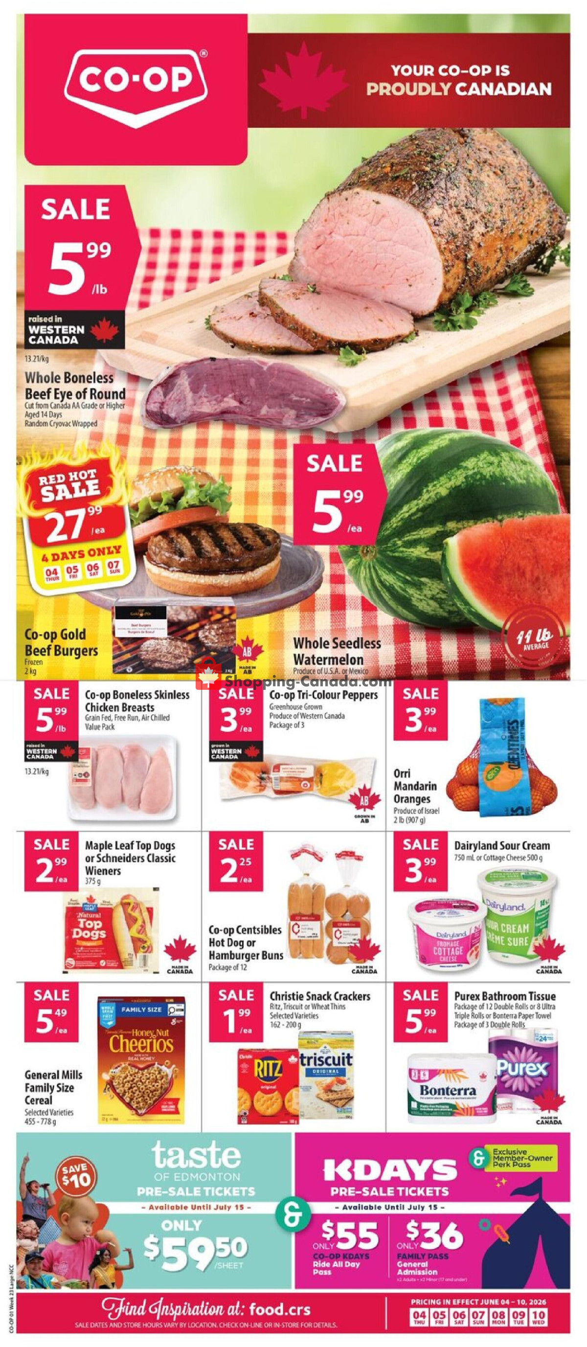 Co-op flyer from Thursday June 4, 2026 to Wednesday June 10, 2026 - page 1