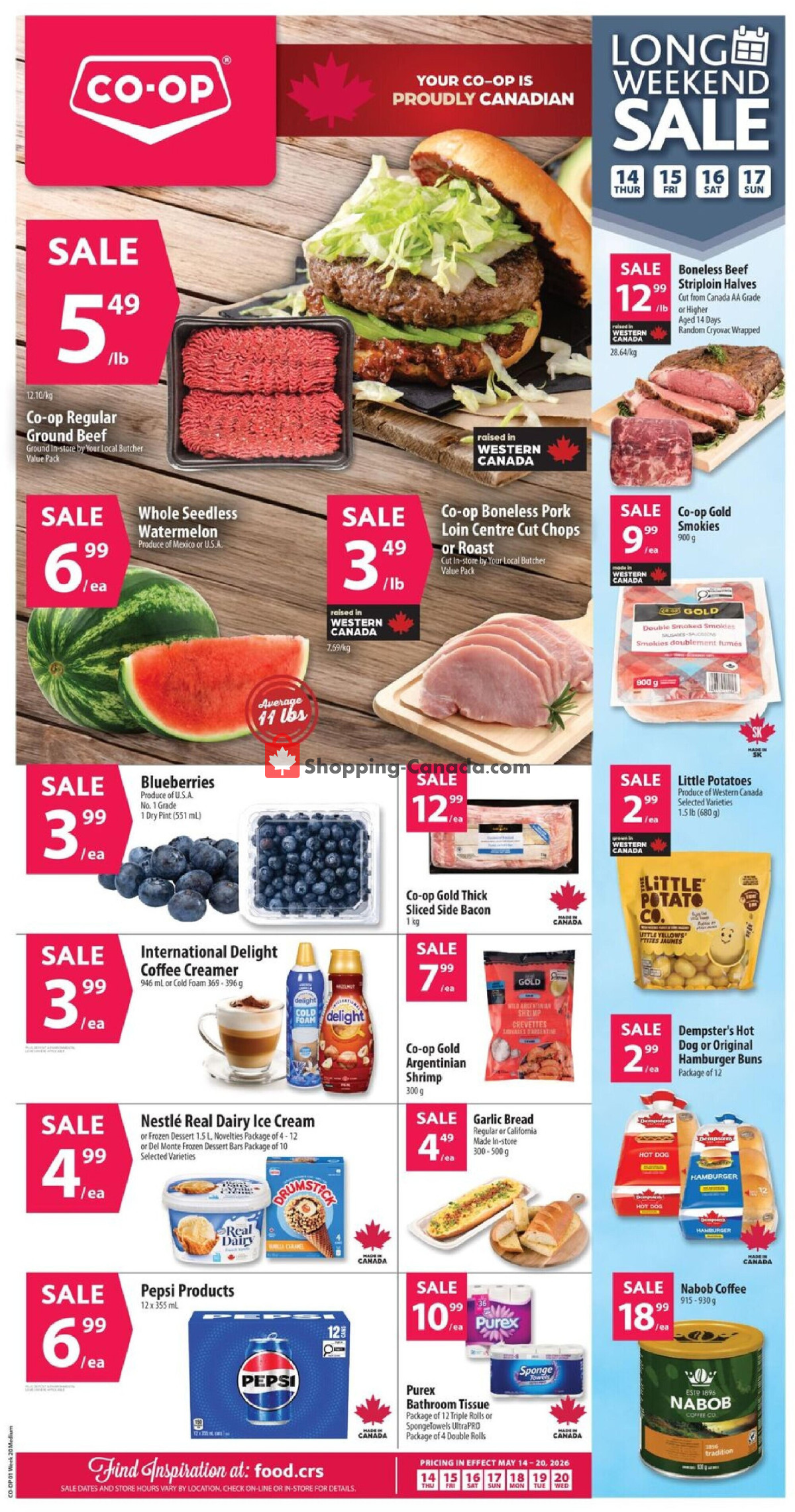 Co-op flyer from Thursday May 14, 2026 to Wednesday May 20, 2026 - page 1