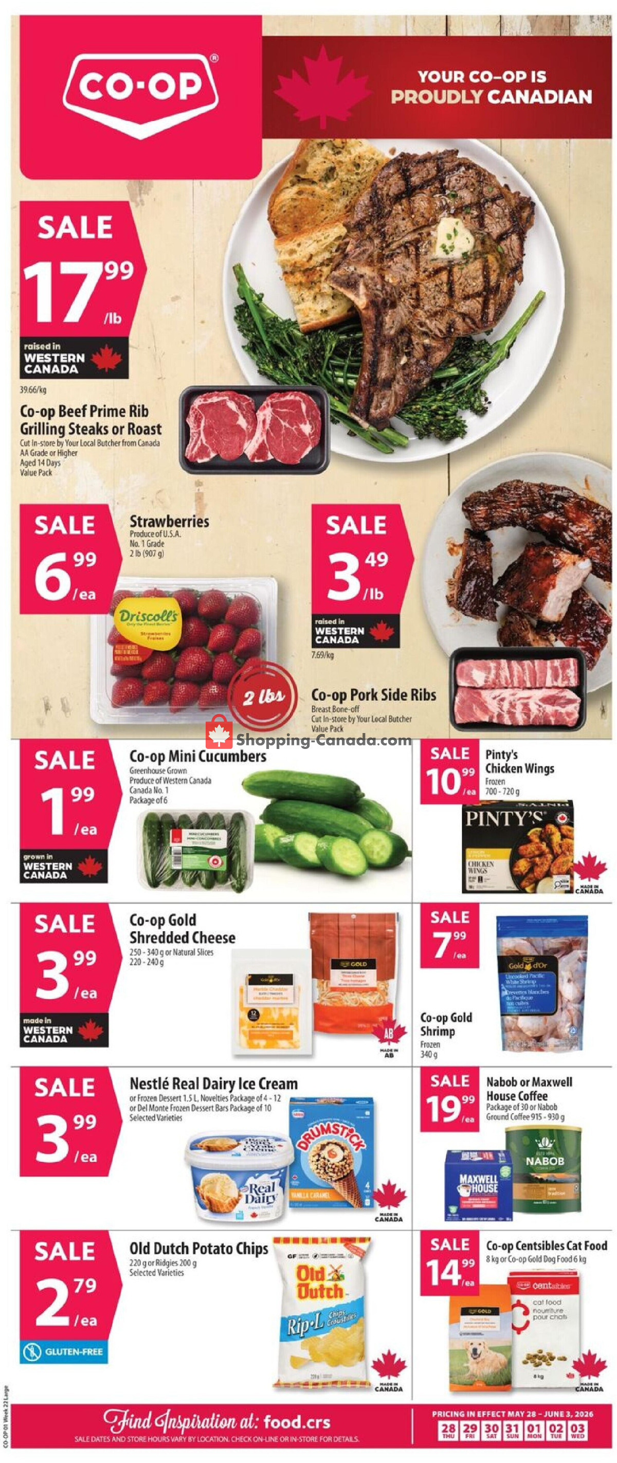 Co-op flyer from Thursday May 28, 2026 to Wednesday June 3, 2026 - page 1