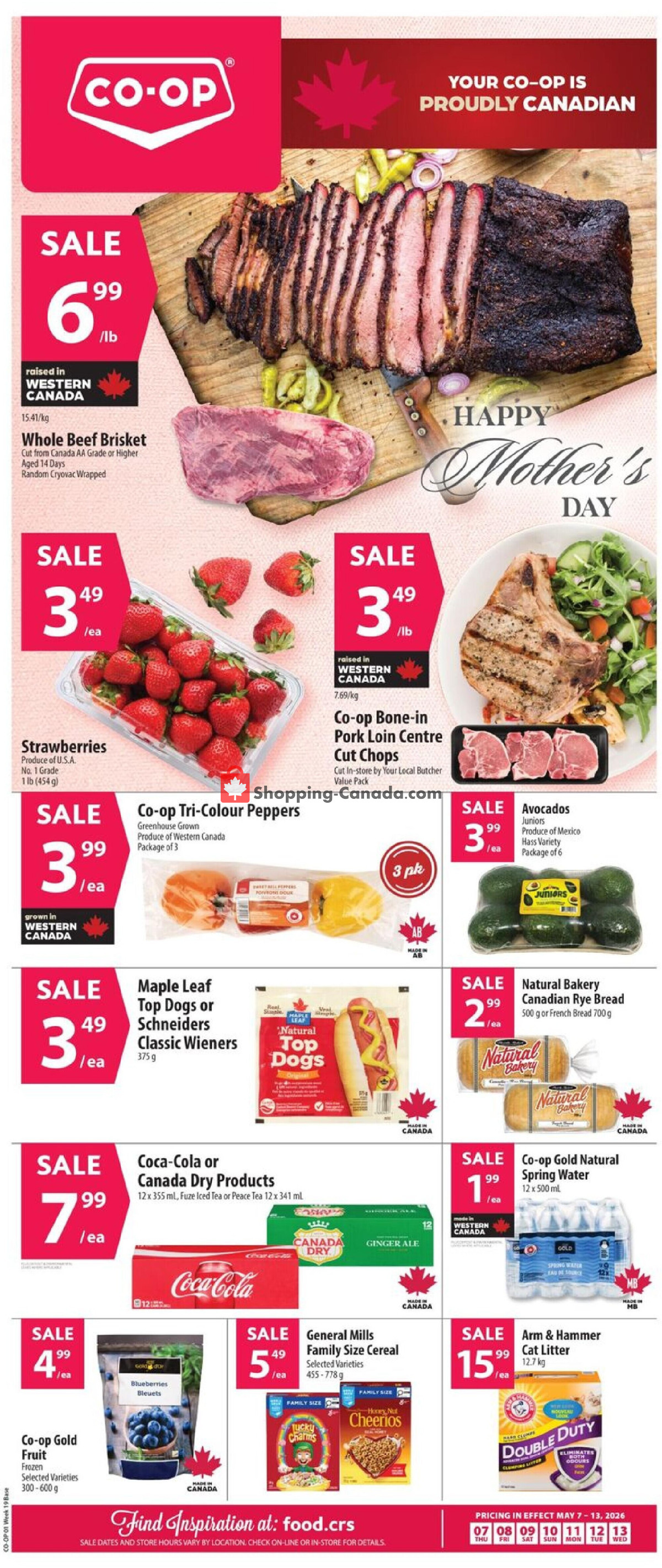 Co-op flyer from Thursday May 7, 2026 to Wednesday May 13, 2026 - page 1