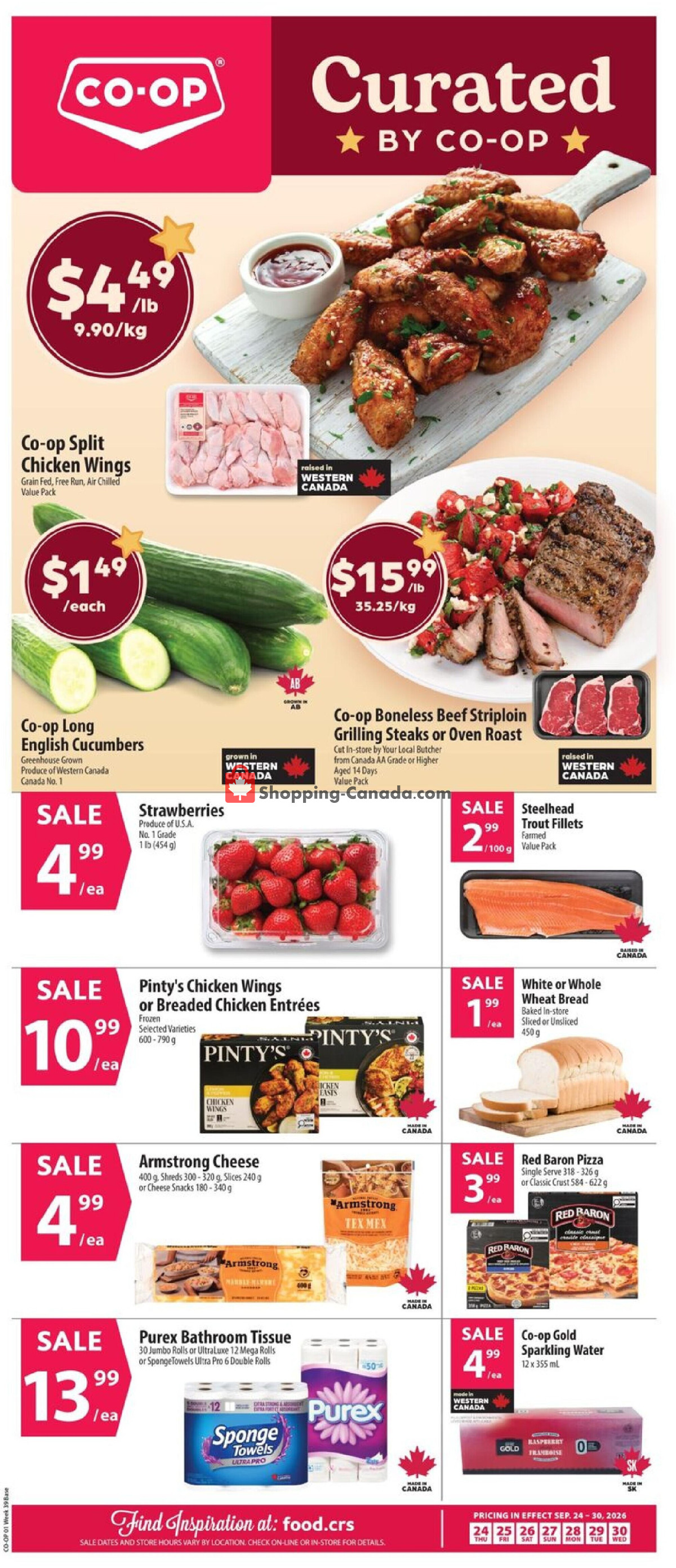 Co-op flyer from Thursday September 24, 2026 to Wednesday September 30, 2026 - page 1