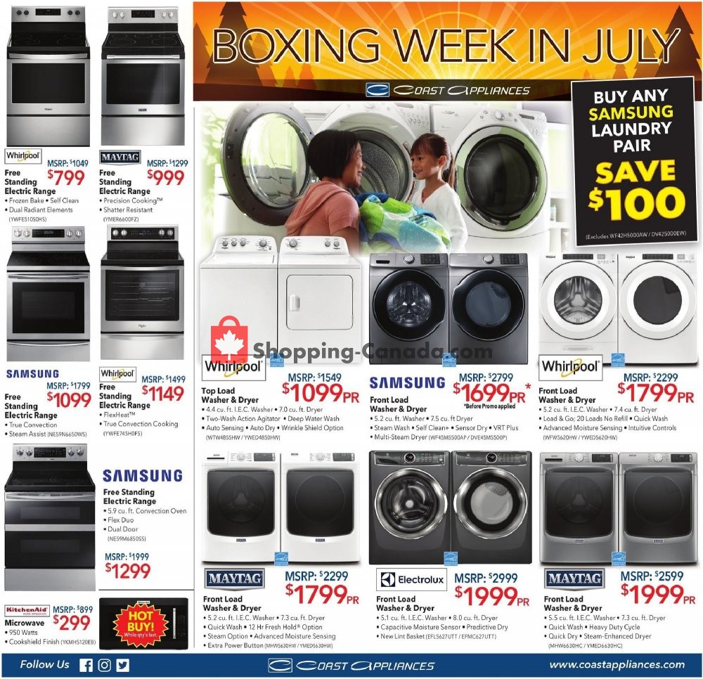 Coast Appliances flyer from Thursday June 27, 2019 to Wednesday July 17, 2019 - page 3