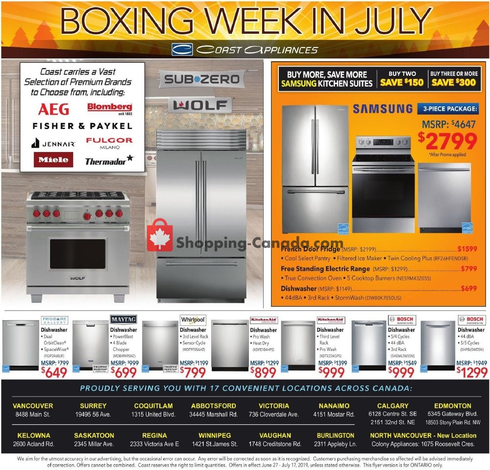 Coast Appliances flyer from Thursday June 27, 2019 to Wednesday July 17, 2019 - page 4