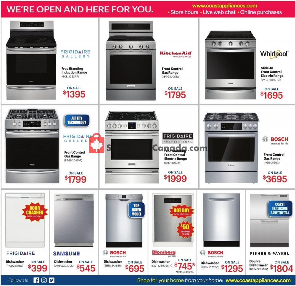 Coast Appliances Canada, flyer (Boxing Week In July) June 25 July