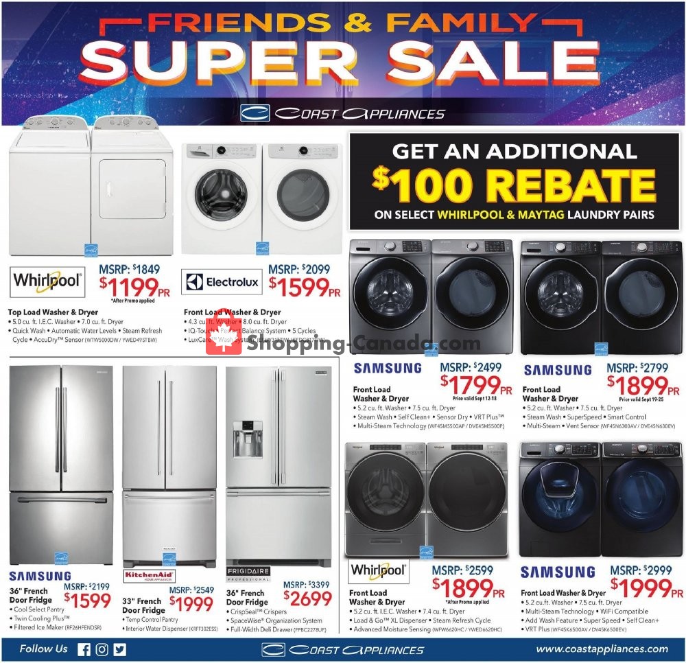 Coast Appliances flyer from Thursday September 12, 2019 to Wednesday September 25, 2019 - page 3