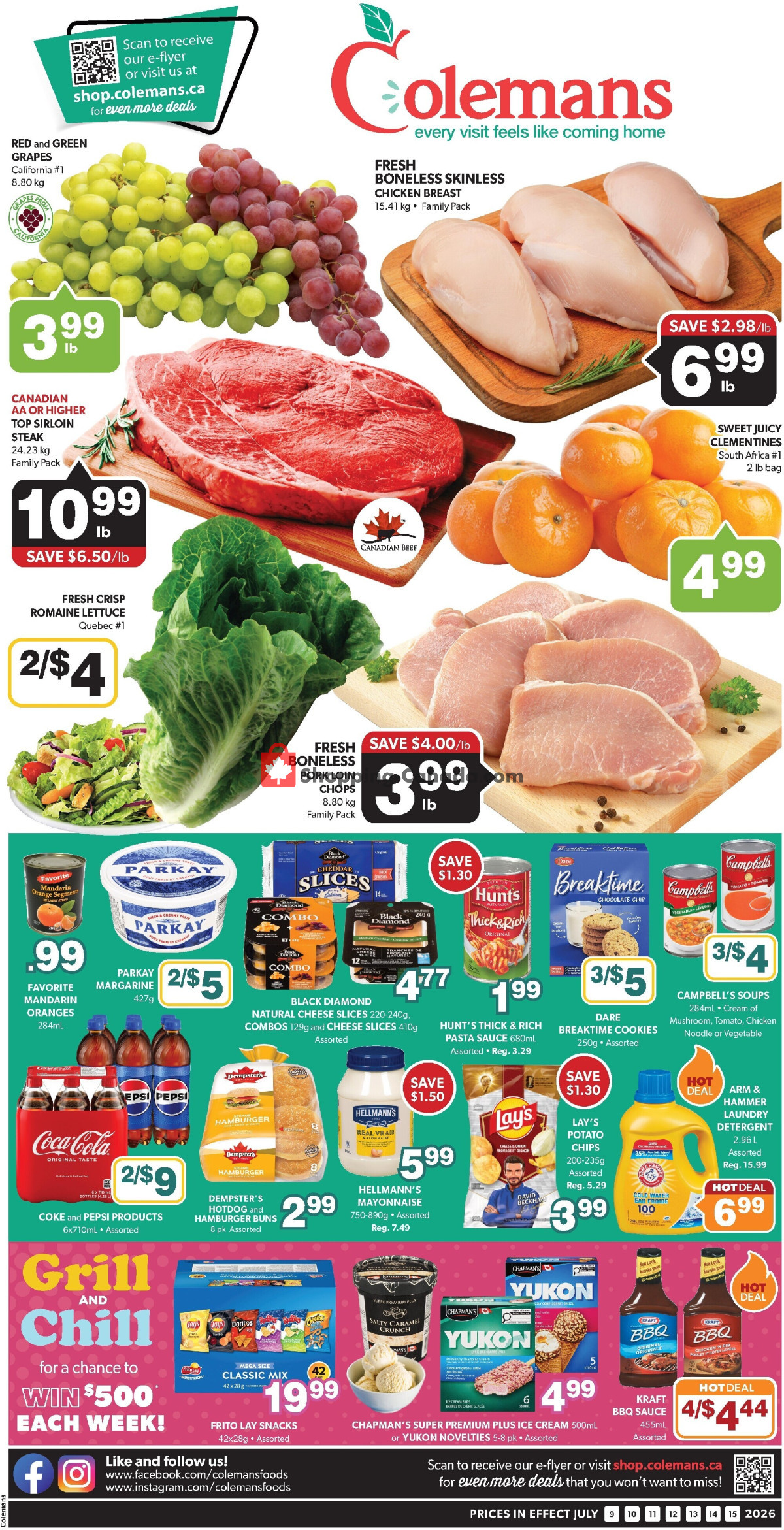 Coleman's flyer from Thursday July 9, 2026 to Wednesday July 15, 2026 - page 1