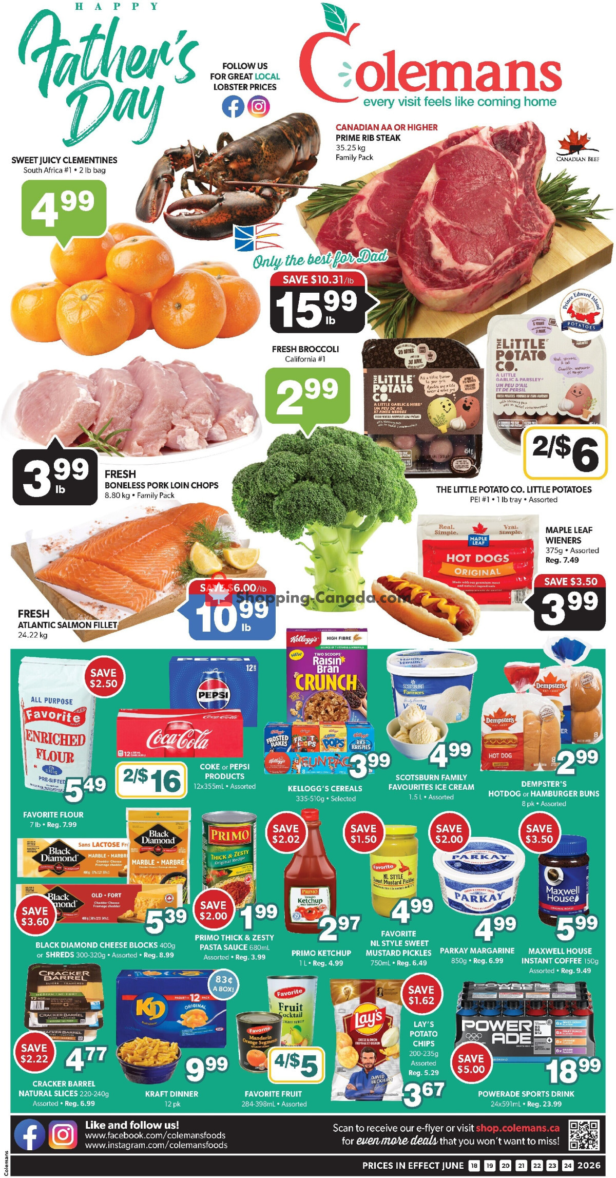 Coleman's flyer from Thursday June 18, 2026 to Wednesday June 24, 2026 - page 1