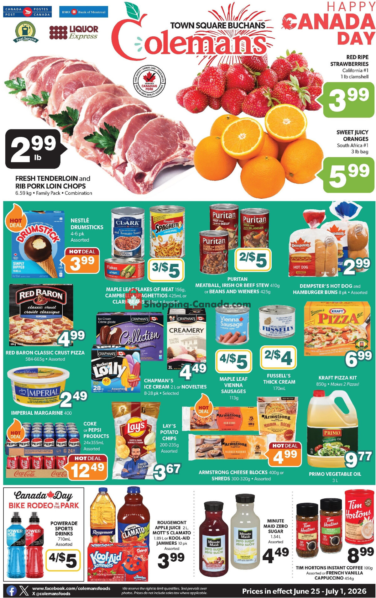 Coleman's flyer from Thursday June 25, 2026 to Wednesday July 1, 2026 - page 1