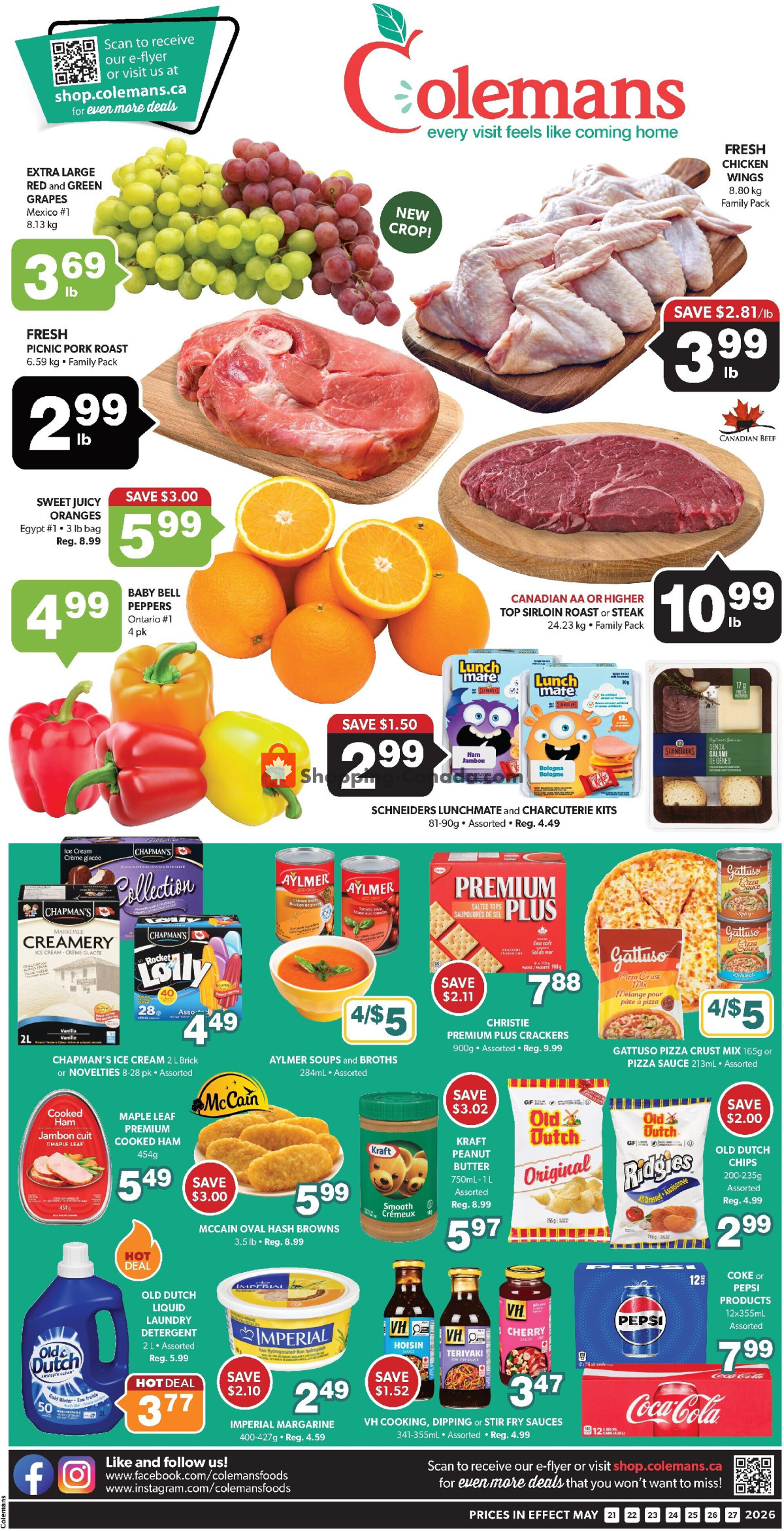 Coleman's flyer from Thursday May 21, 2026 to Wednesday May 27, 2026 - page 1