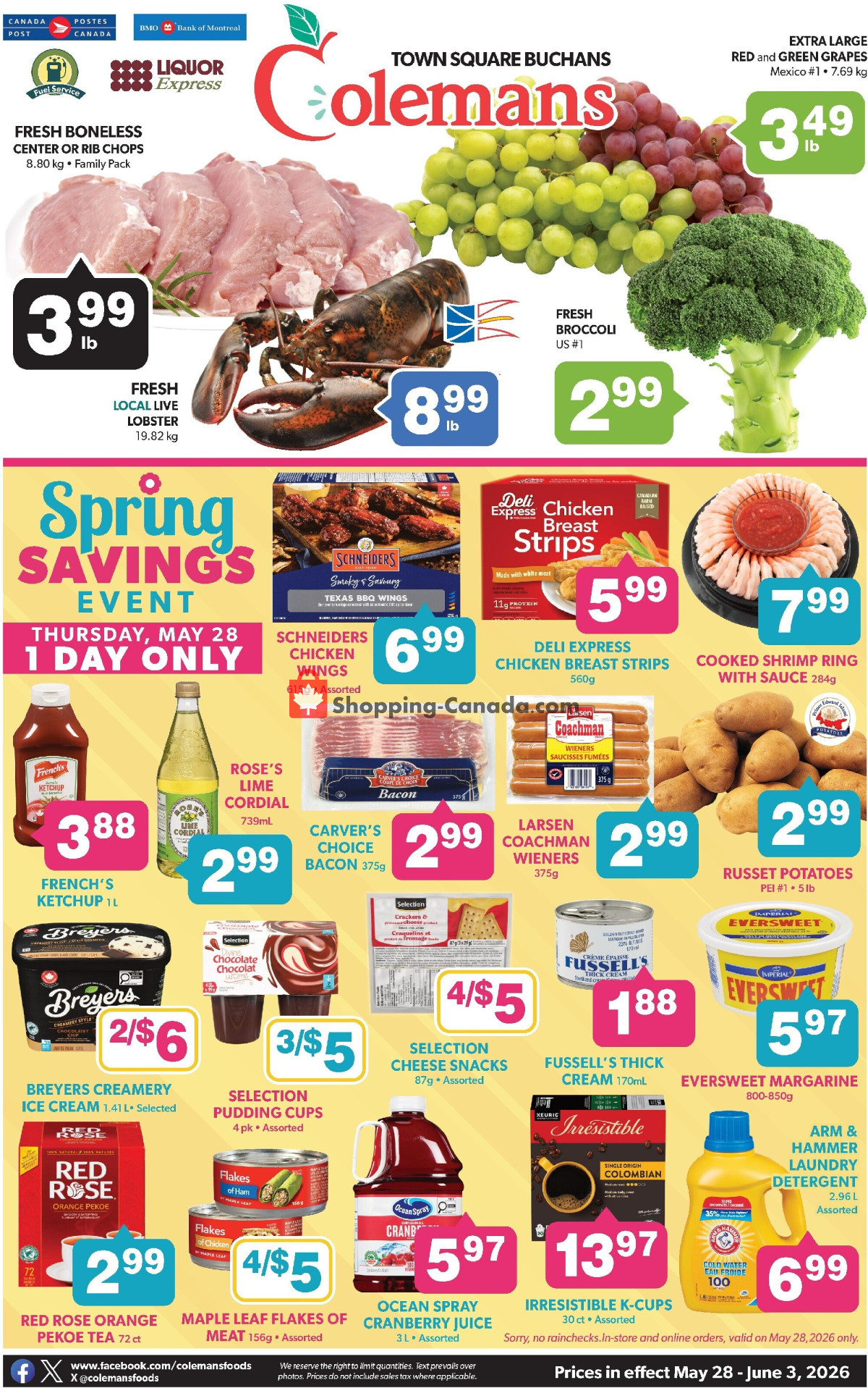 Coleman's flyer from Thursday May 28, 2026 to Wednesday June 3, 2026 - page 1