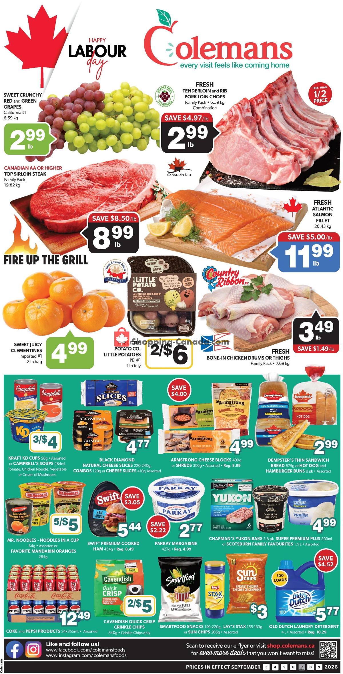 Coleman's flyer from Thursday September 3, 2026 to Wednesday September 9, 2026 - page 1