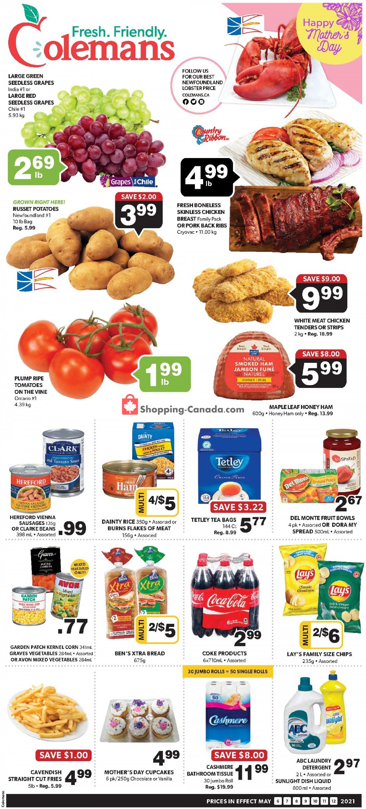 Coleman's flyer from Thursday May 6, 2021 to Wednesday May 12, 2021 - page 1
