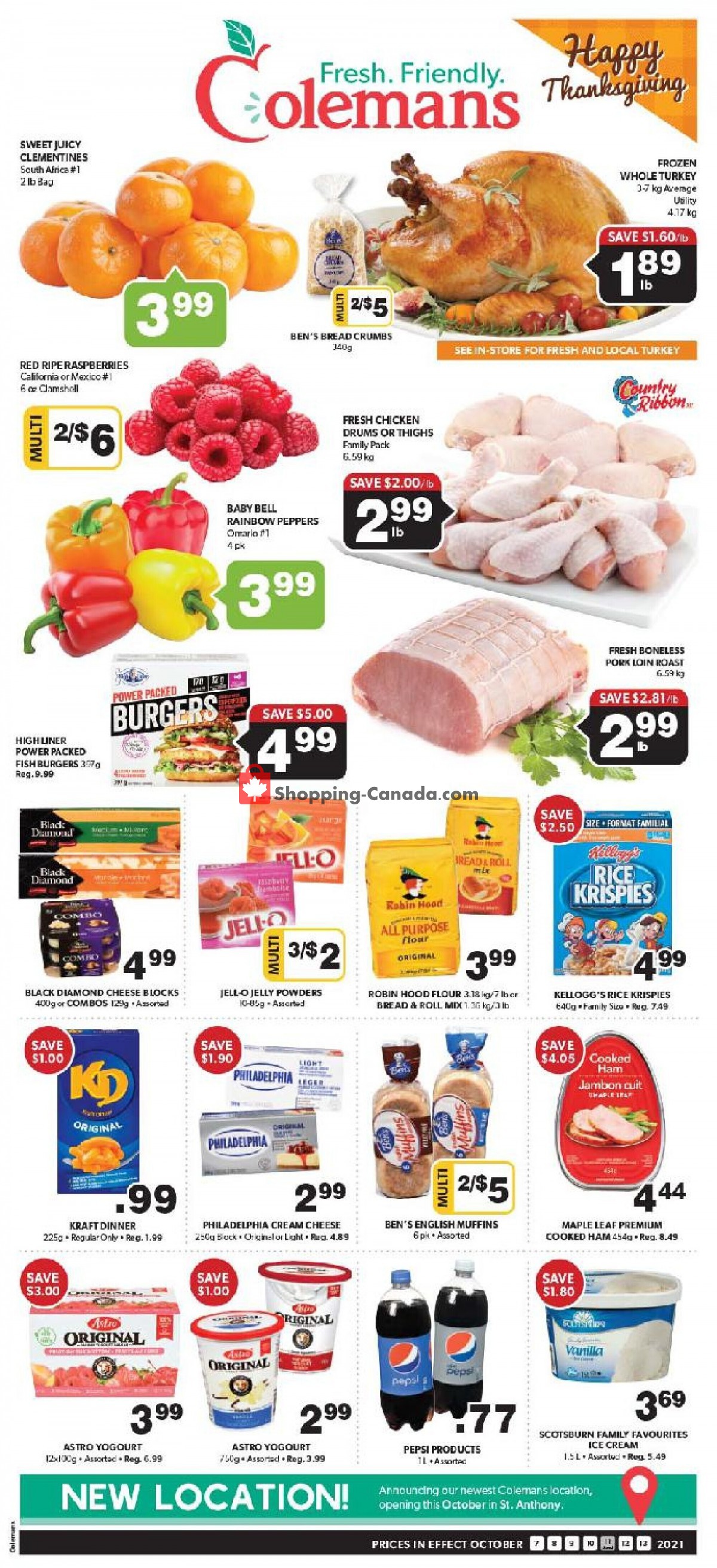 Coleman's flyer from Thursday October 7, 2021 to Wednesday October 13, 2021 - page 1