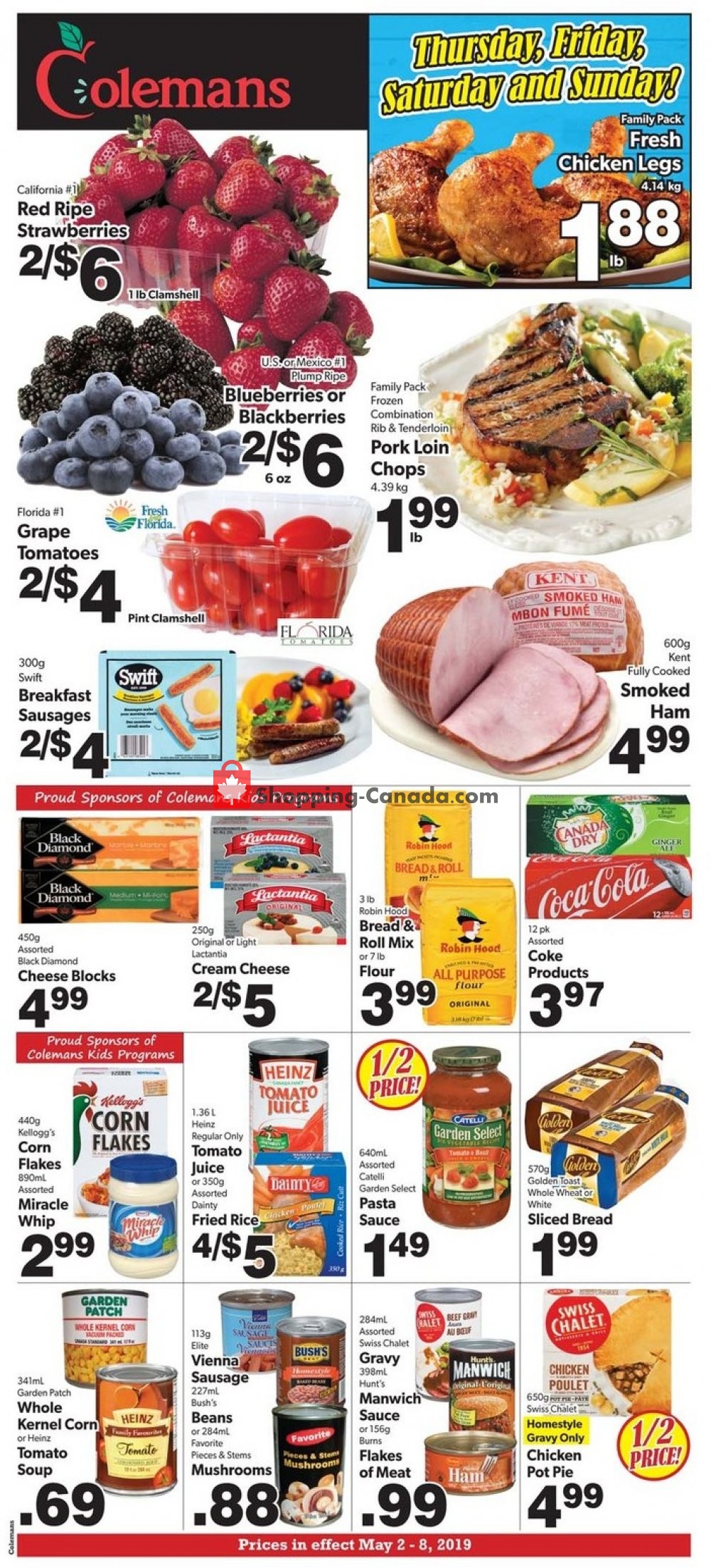 Coleman's flyer from Thursday May 2, 2019 to Wednesday May 8, 2019 - page 1