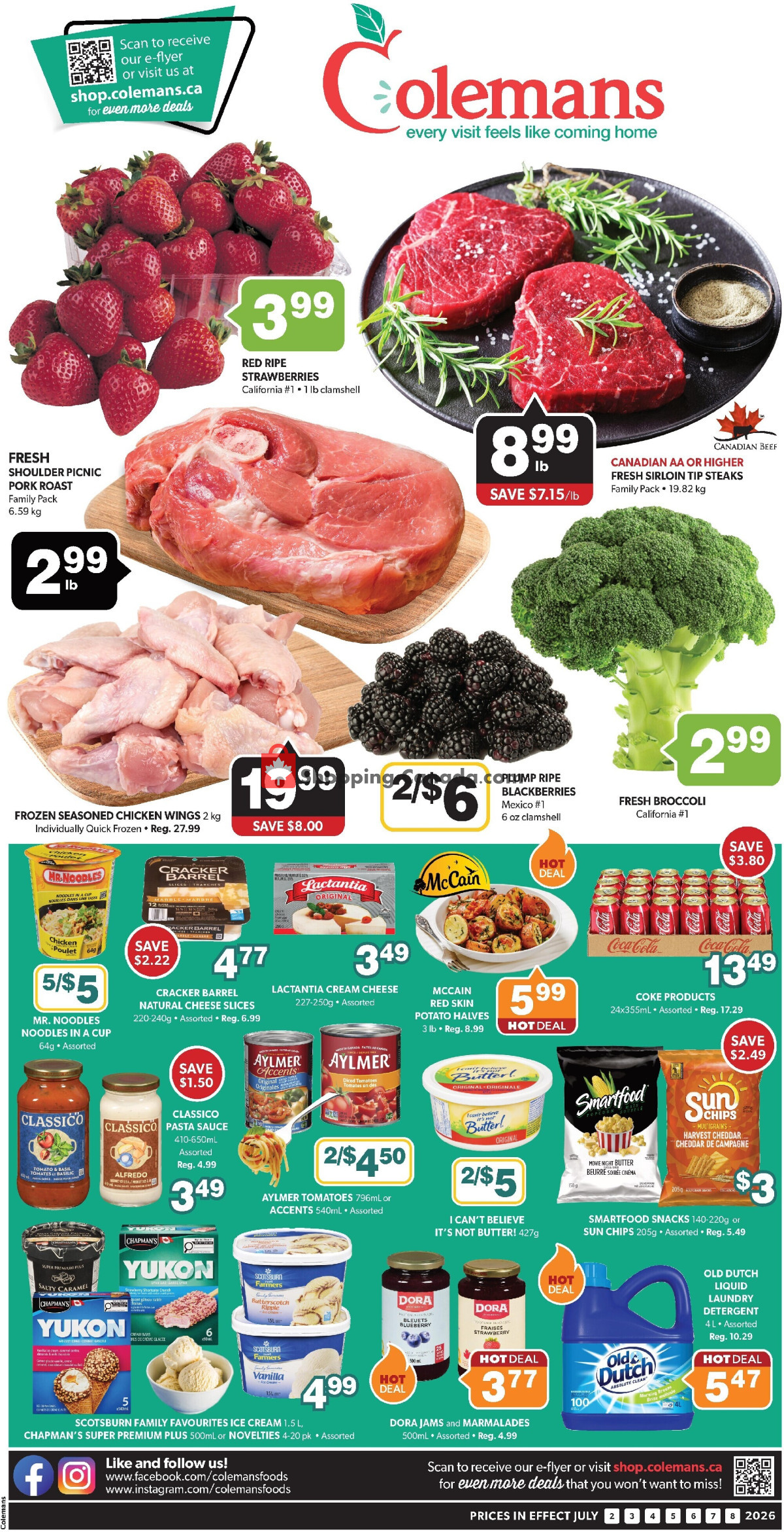 Coleman's flyer from Thursday July 2, 2026 to Wednesday July 8, 2026 - page 1
