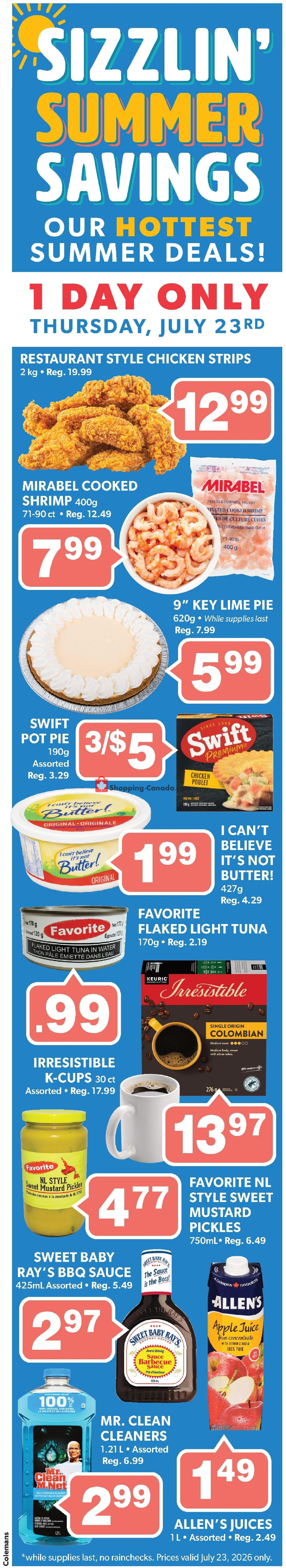 Coleman's flyer from Thursday July 23, 2026 to Wednesday July 29, 2026 - page 2